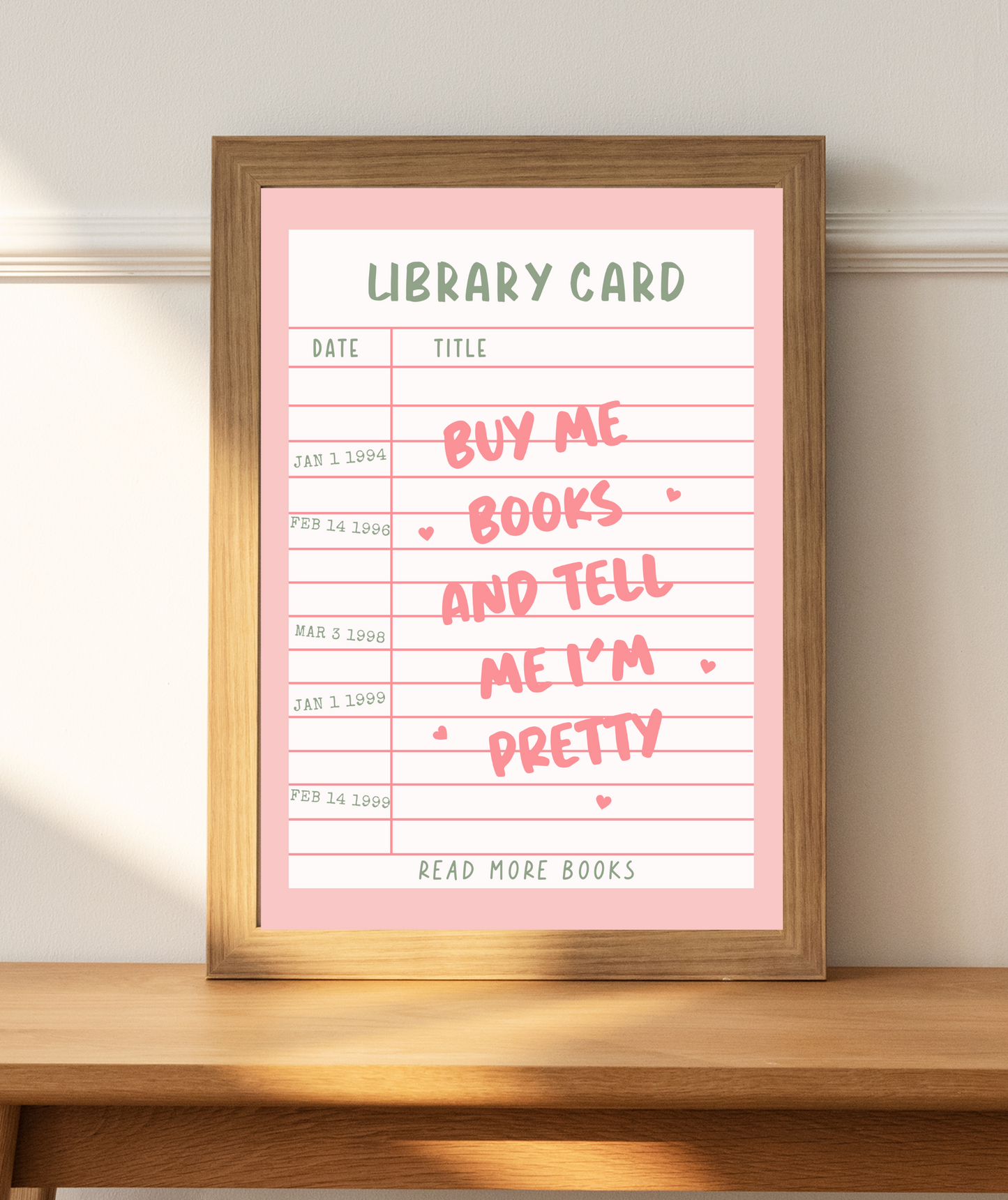 Library Art Prints | Library Card Poster