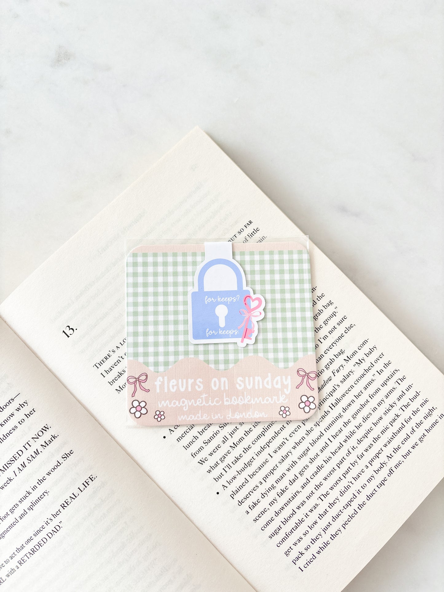 For Keeps Locket Boys Of Tommen Magnetic Bookmark
