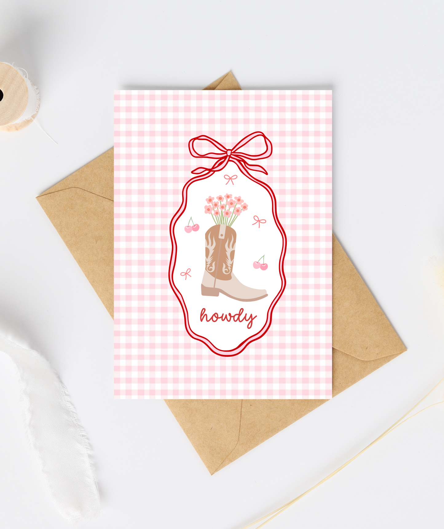 Howdy Cowgirl Greeting Card