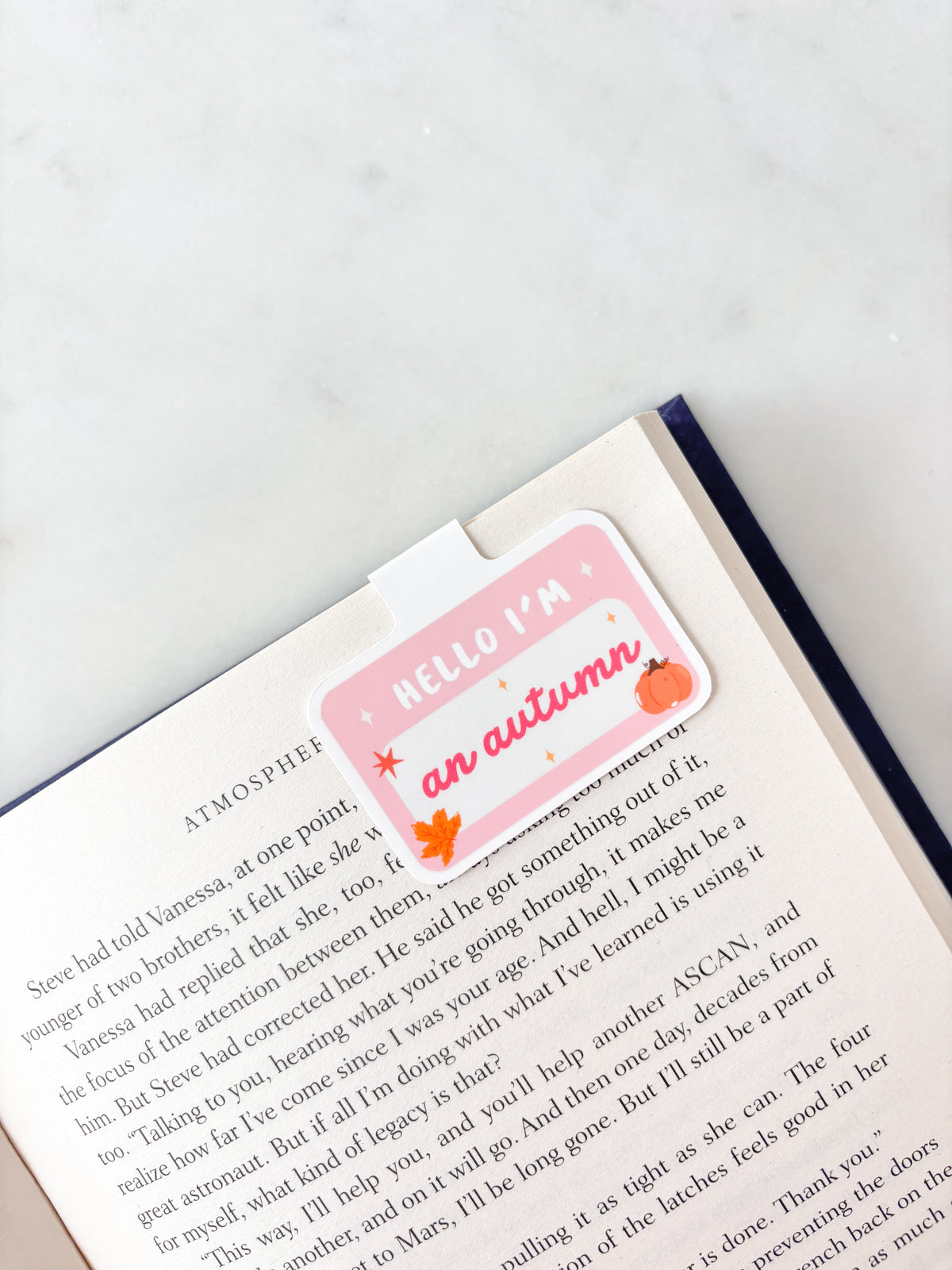 Hello I Am An Autumn Magnetic Bookmark | Cute Fall Bookmark