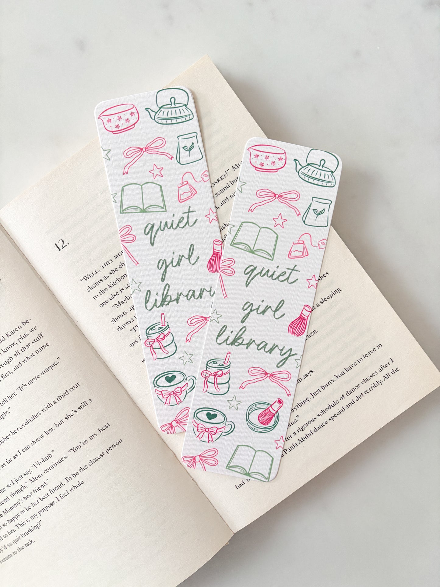 Quiet Girl Library Bookmark | Mindful Readers Club