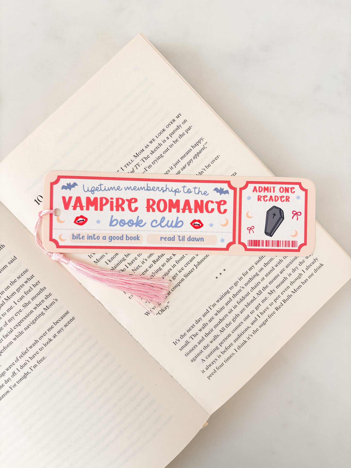 Vampire Romance Book Club Bookmark