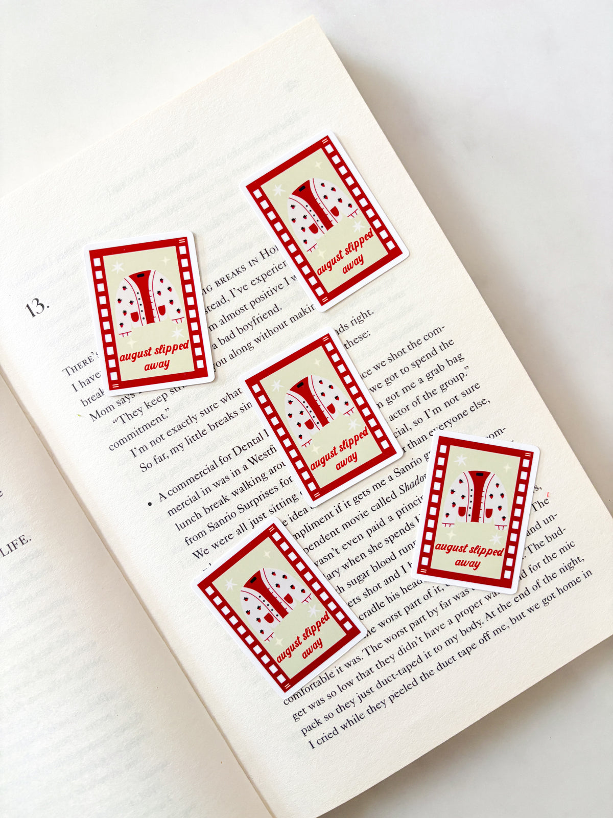 August Slipped Away Sticker | Autumn Sticker