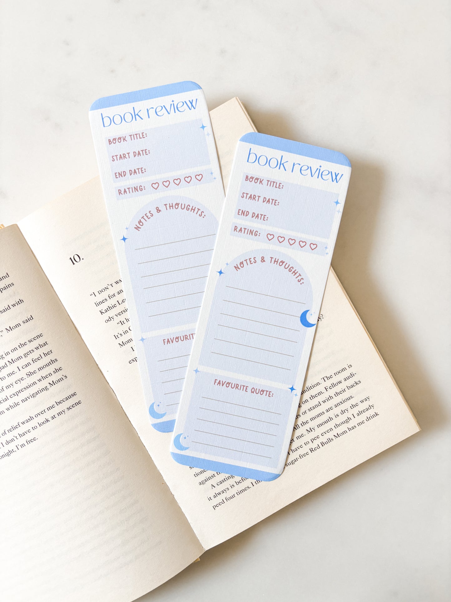 Blue Book Review Bookmark