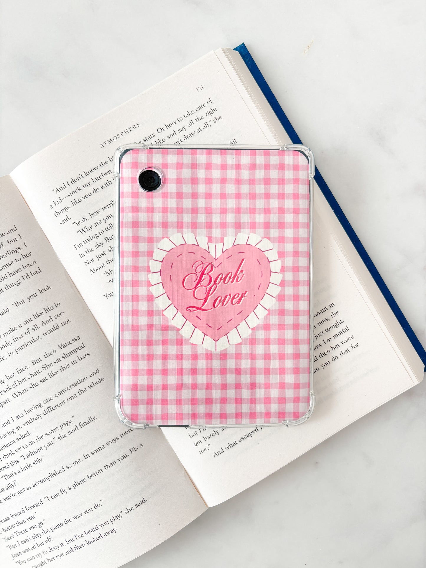Vintage Book Lover Coquette Heart Kindle Insert