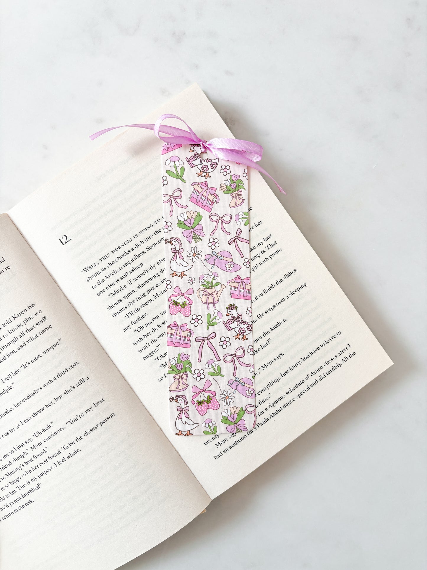 Coquette Summer Duck Bookmark