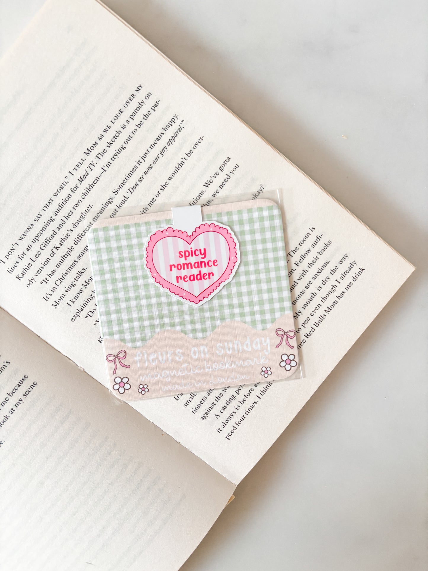 Spicy Romance Reader Magnetic Bookmark