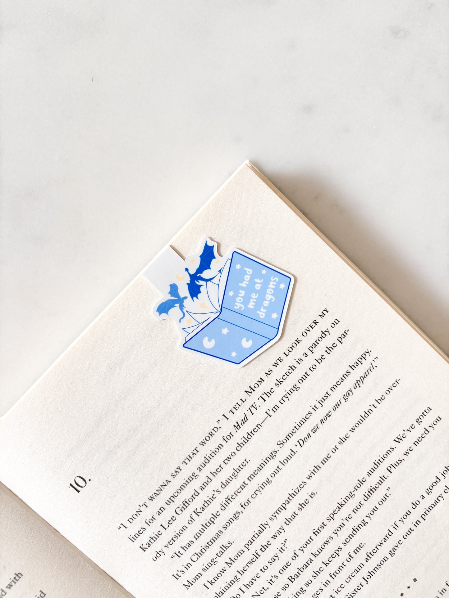 Magical Dragons and Books Magnetic Bookmark