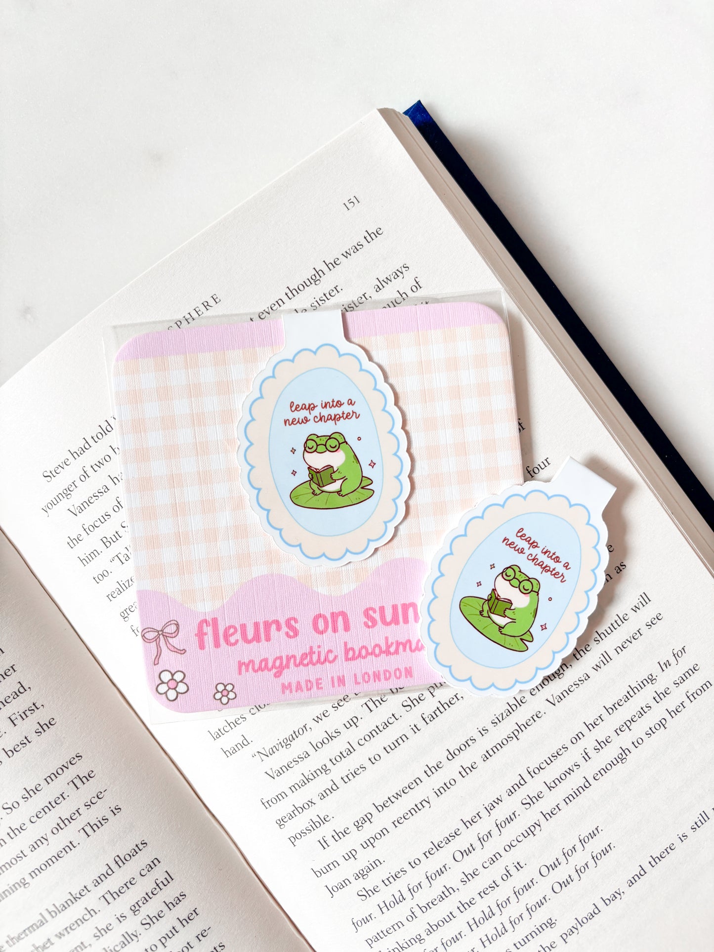 Cute Frog Magnetic Bookmark