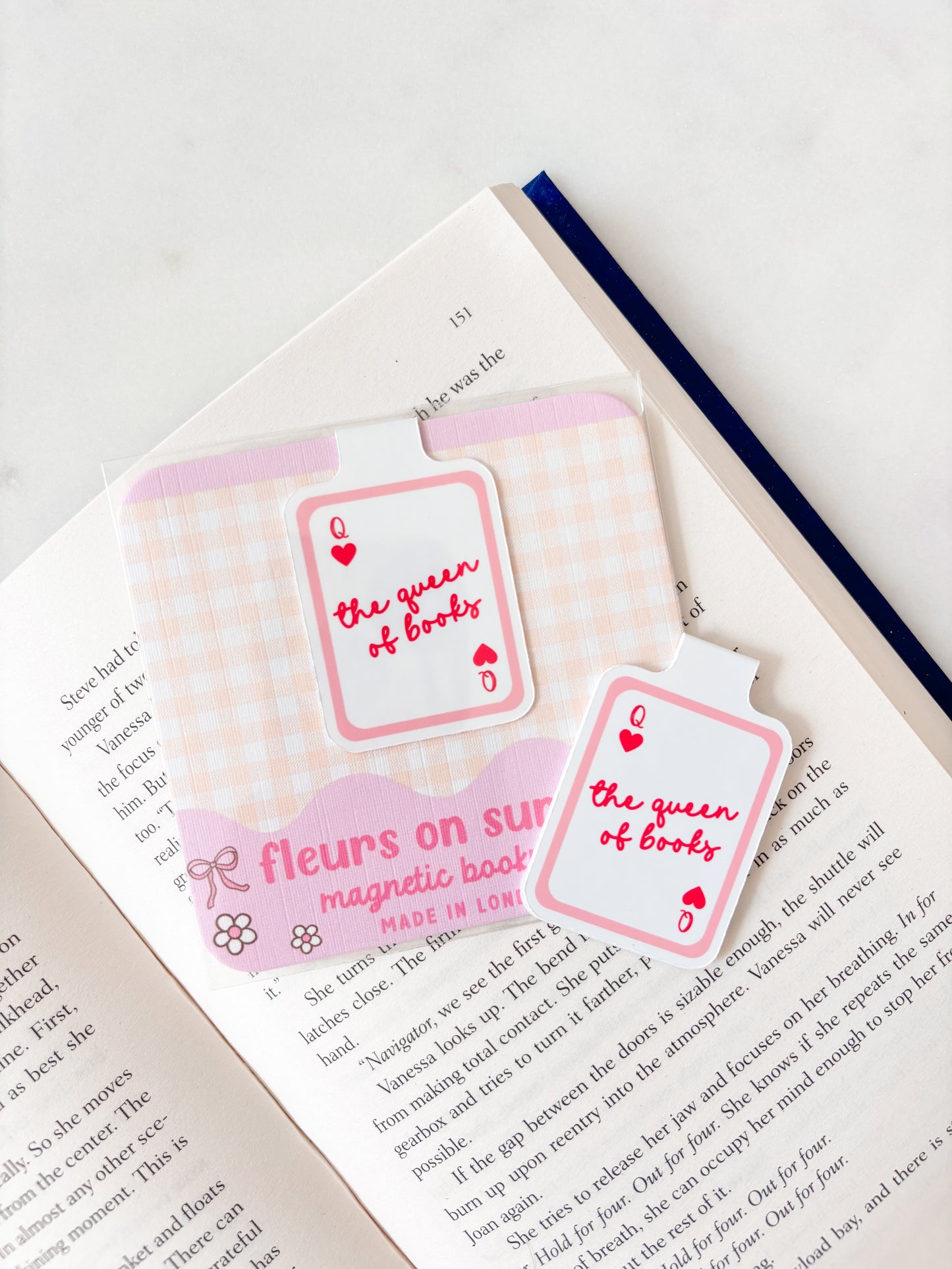 Queen Of Books Playing Card Bookmark