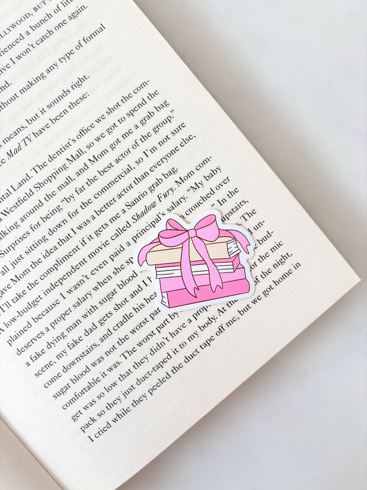 Cute Book Stack Sticker