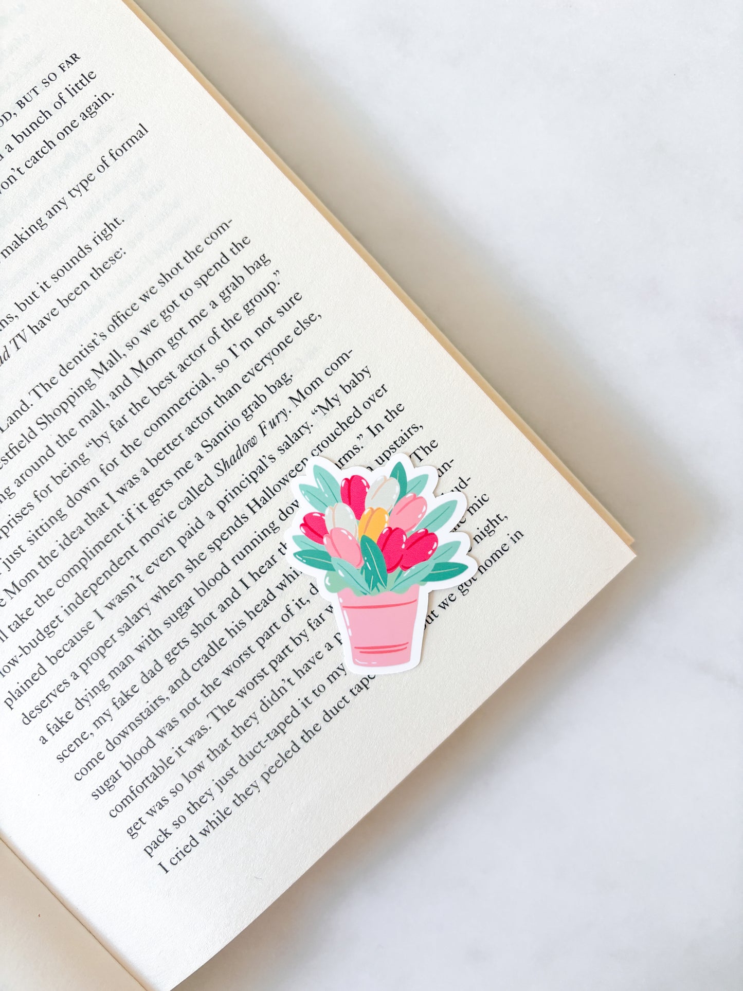 Cute Tulip Pots Vinyl Sticker