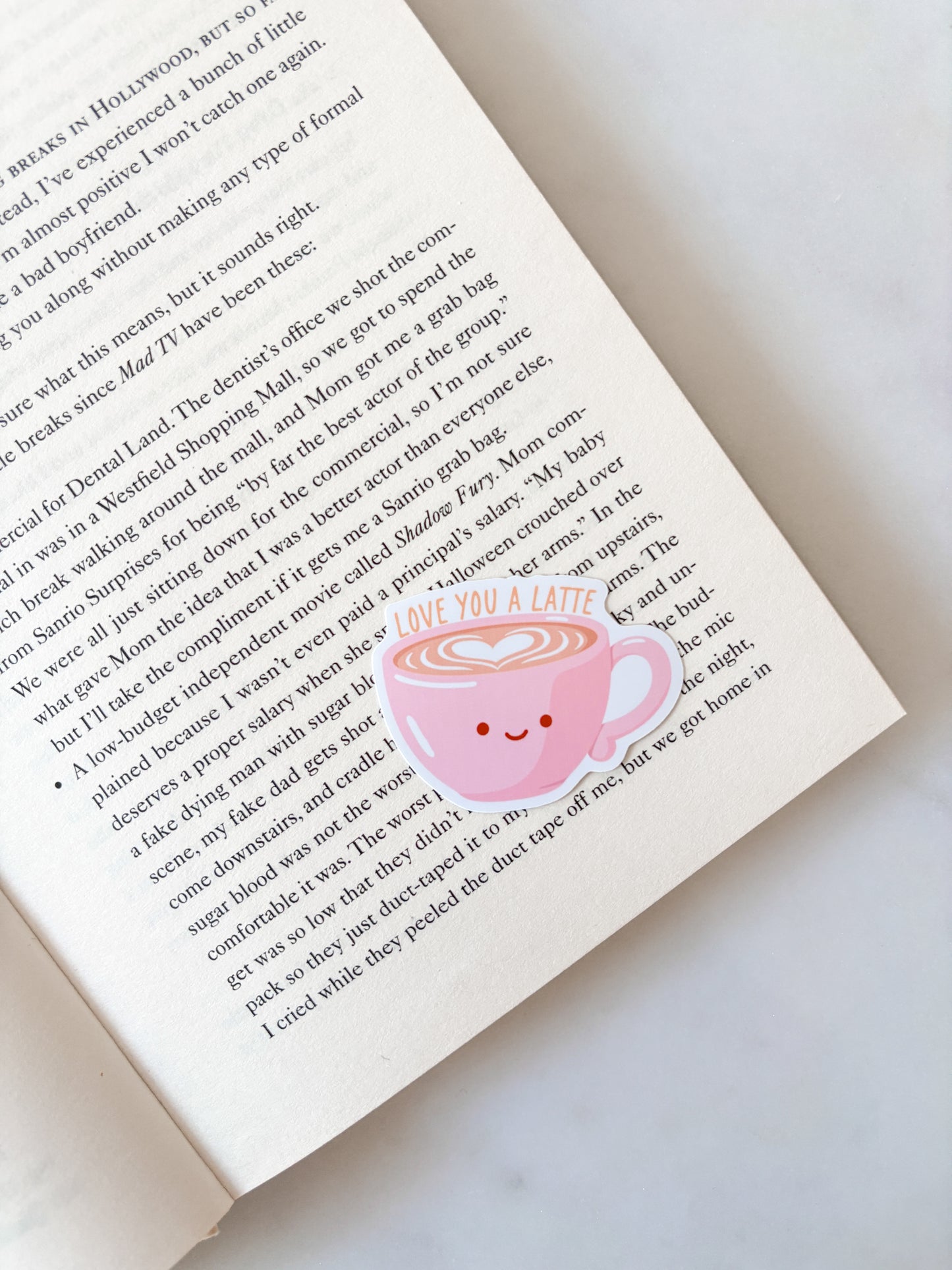 Love You A Latte Coffee Sticker