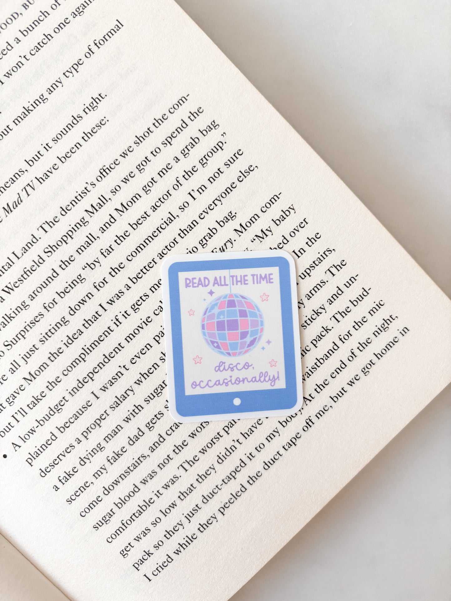 Read All The time, Disco Occasionally Kindle Sticker