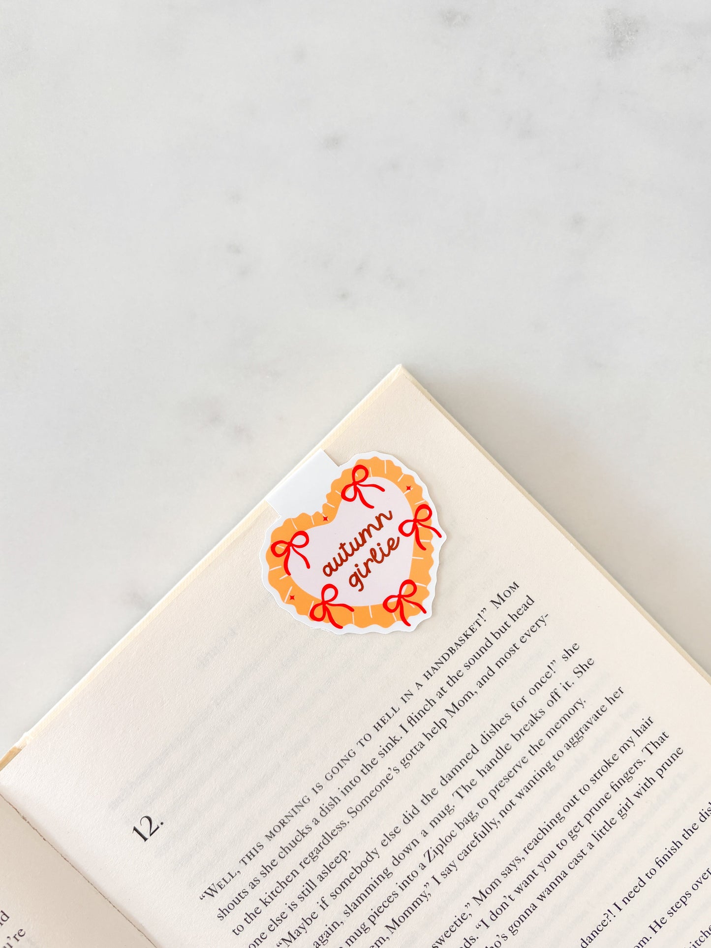 Autumn Girlie Magnetic Bookmark