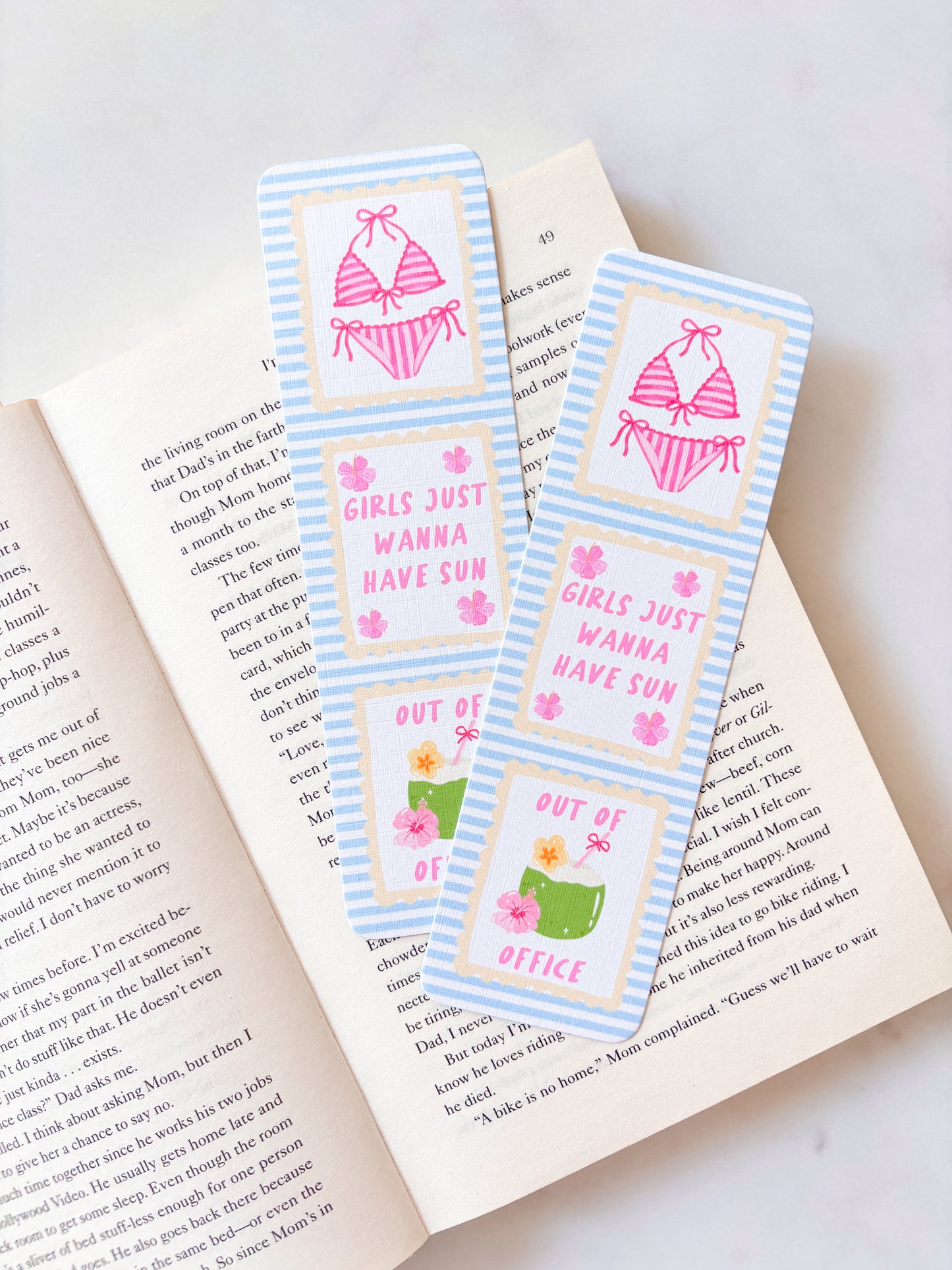 Girls Just Wanna Have Sun Bookmark | Stamps Bookmark