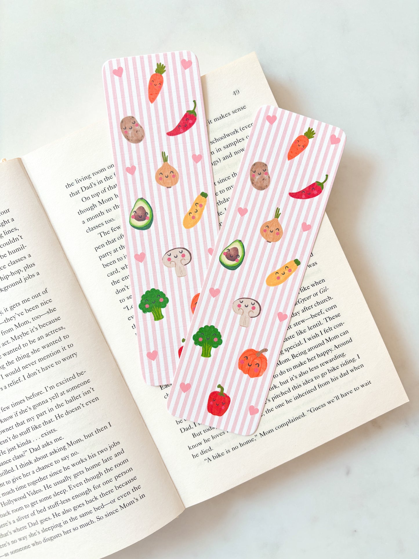 Farmers Market Vegetable Bookmark