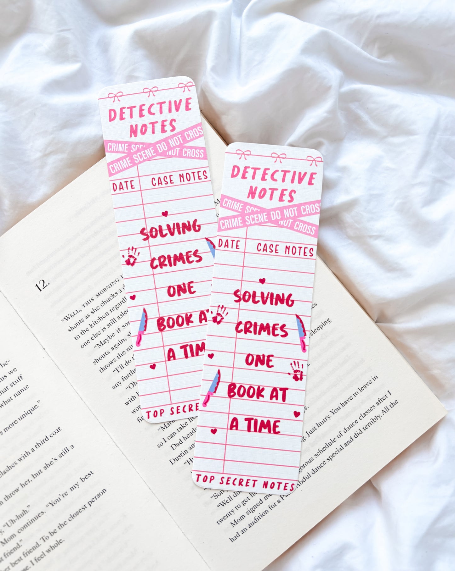 Detective Notes Bookmark | Solving Crimes One Book At A Time