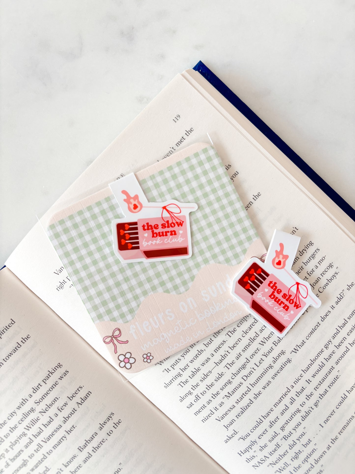 Slow Burn Book Club Magnetic Bookmark