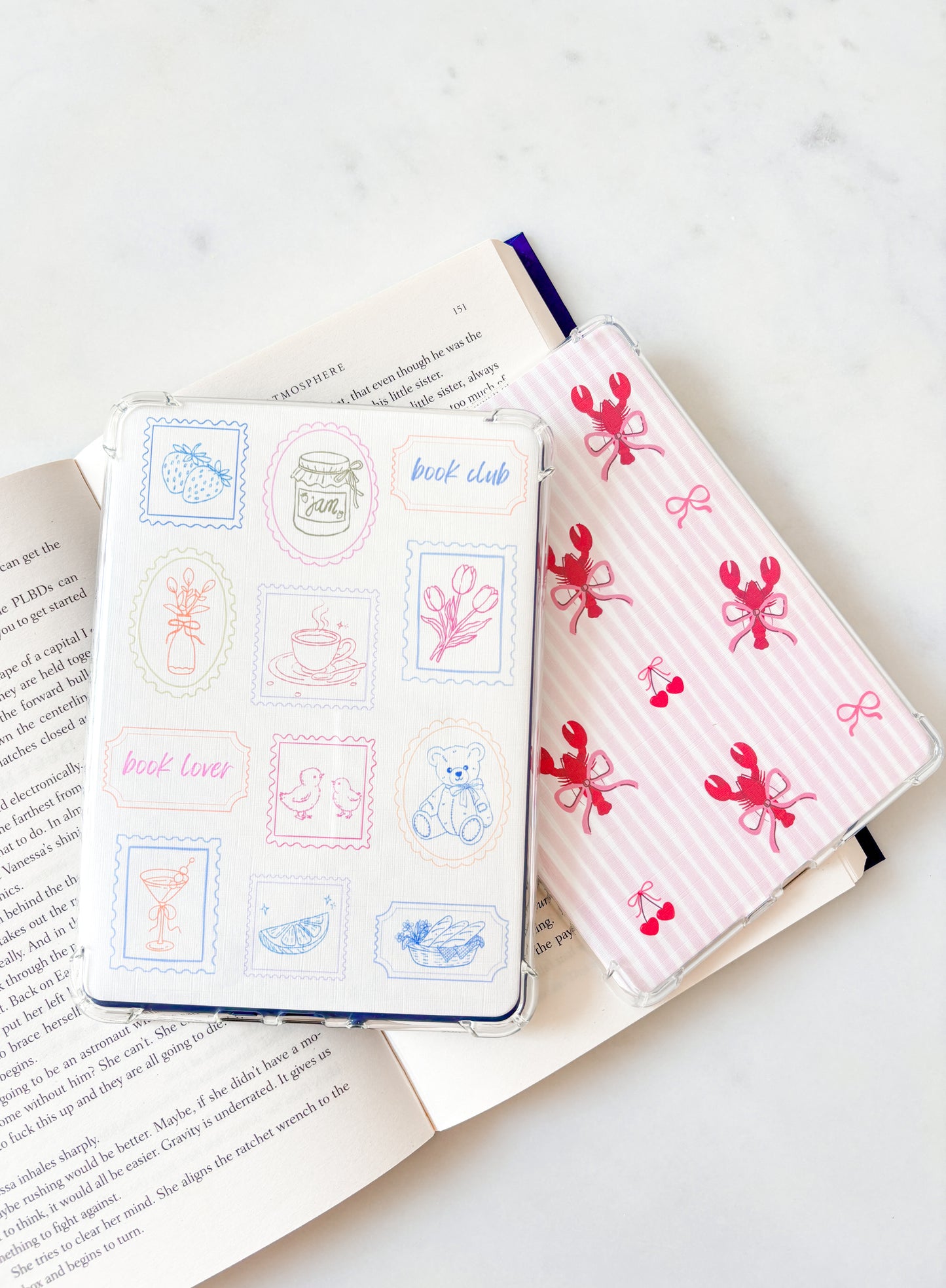 Vintage Stamps Kindle Insert | Cute E-Reader Insert