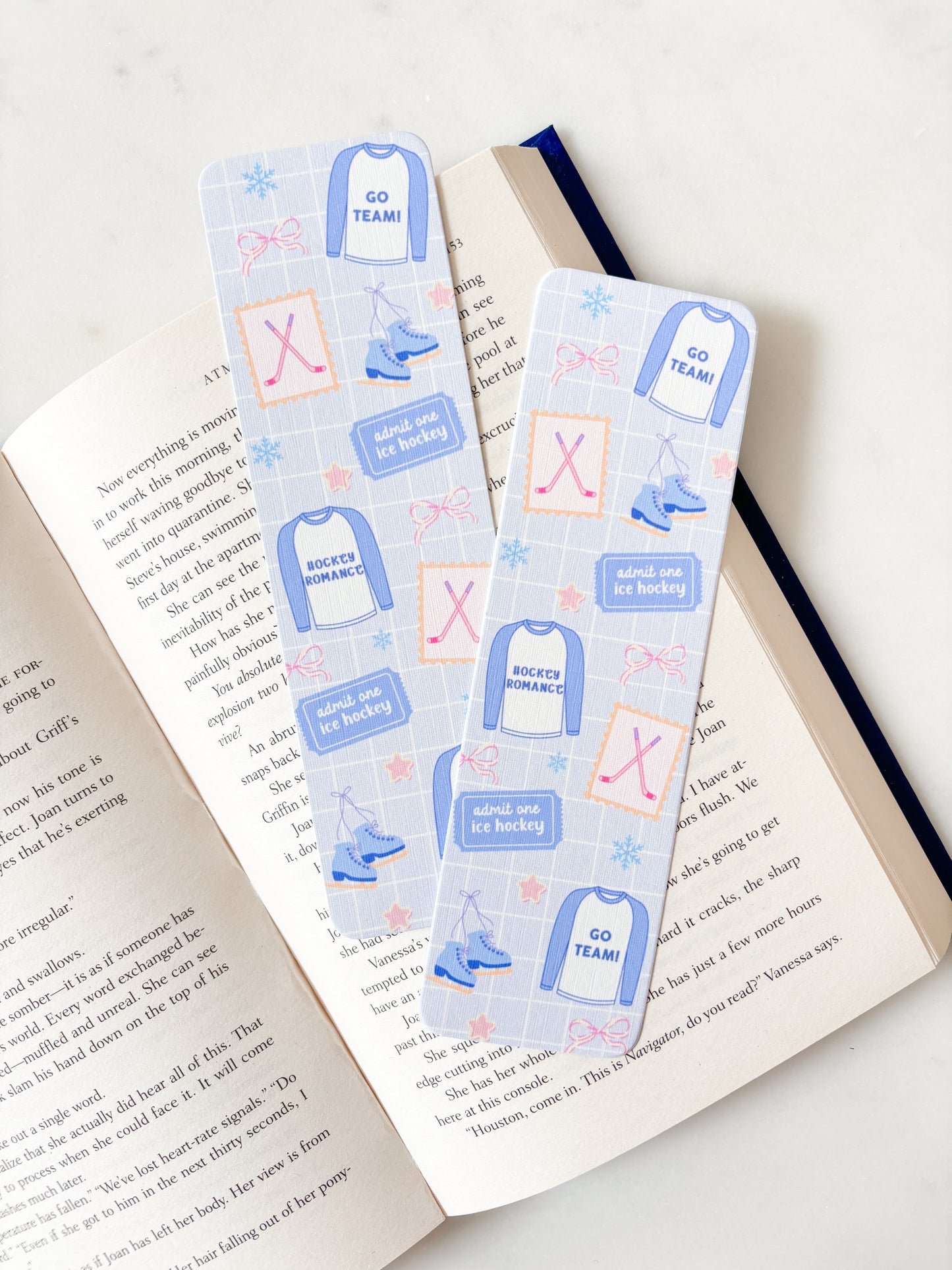 Go Team Hockey Romance Bookmark