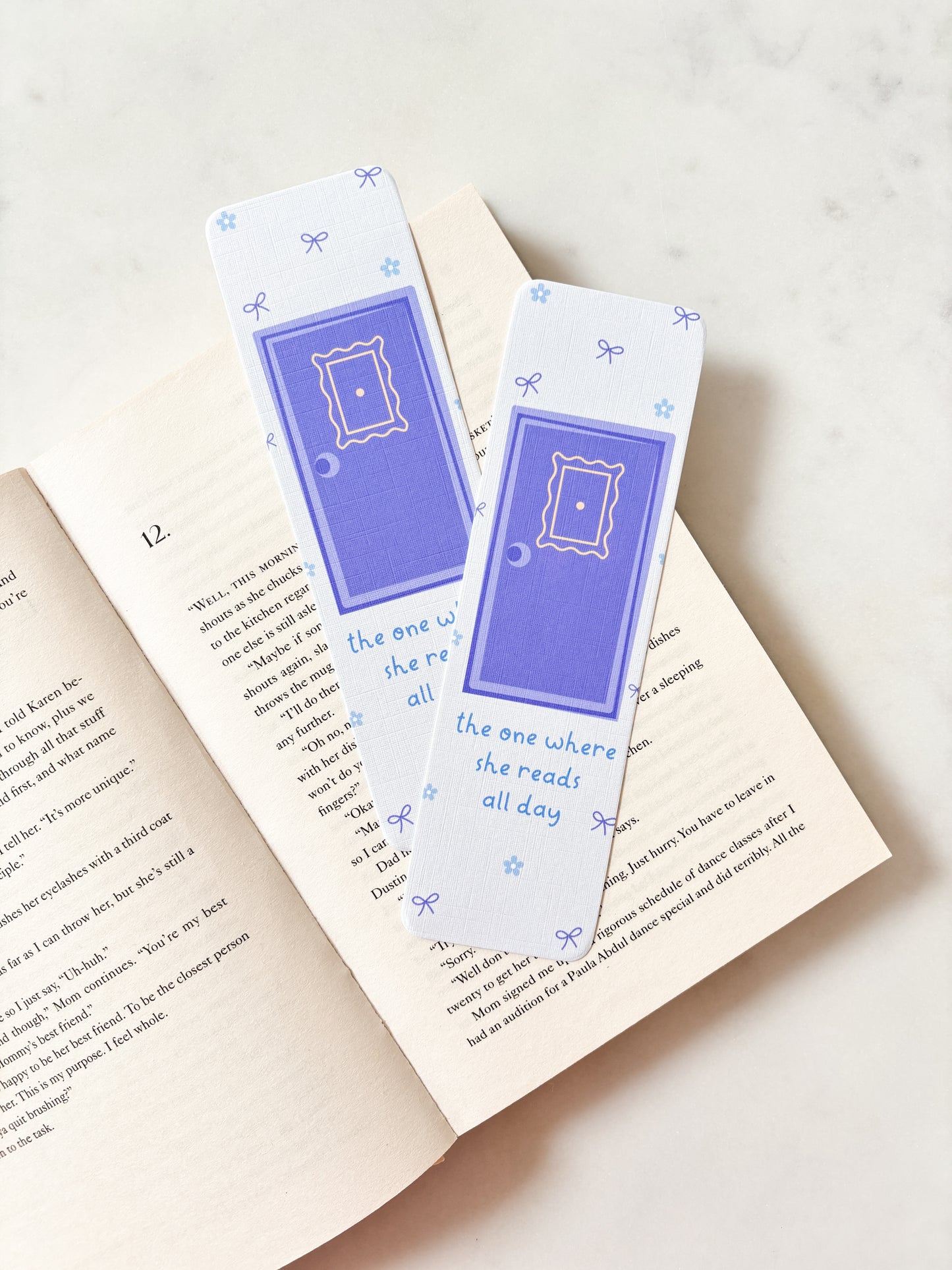 Friends purple door bookmark