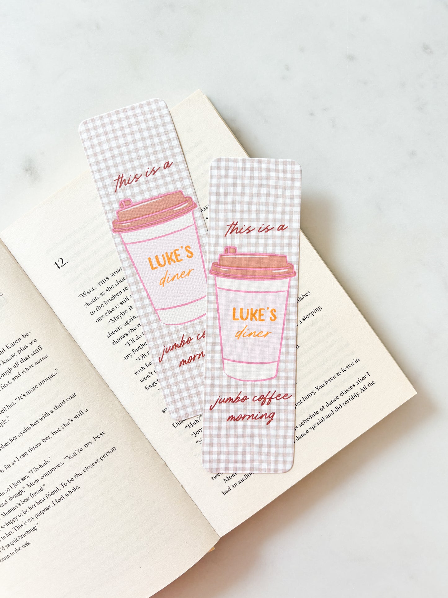 A Jumbo Luke's Coffee Morning Bookmark Coffee Coffee Coffee