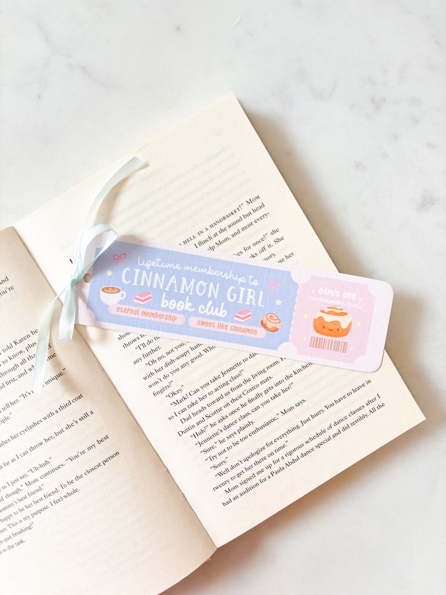 Cinnamon Girl Book Club Bookmark