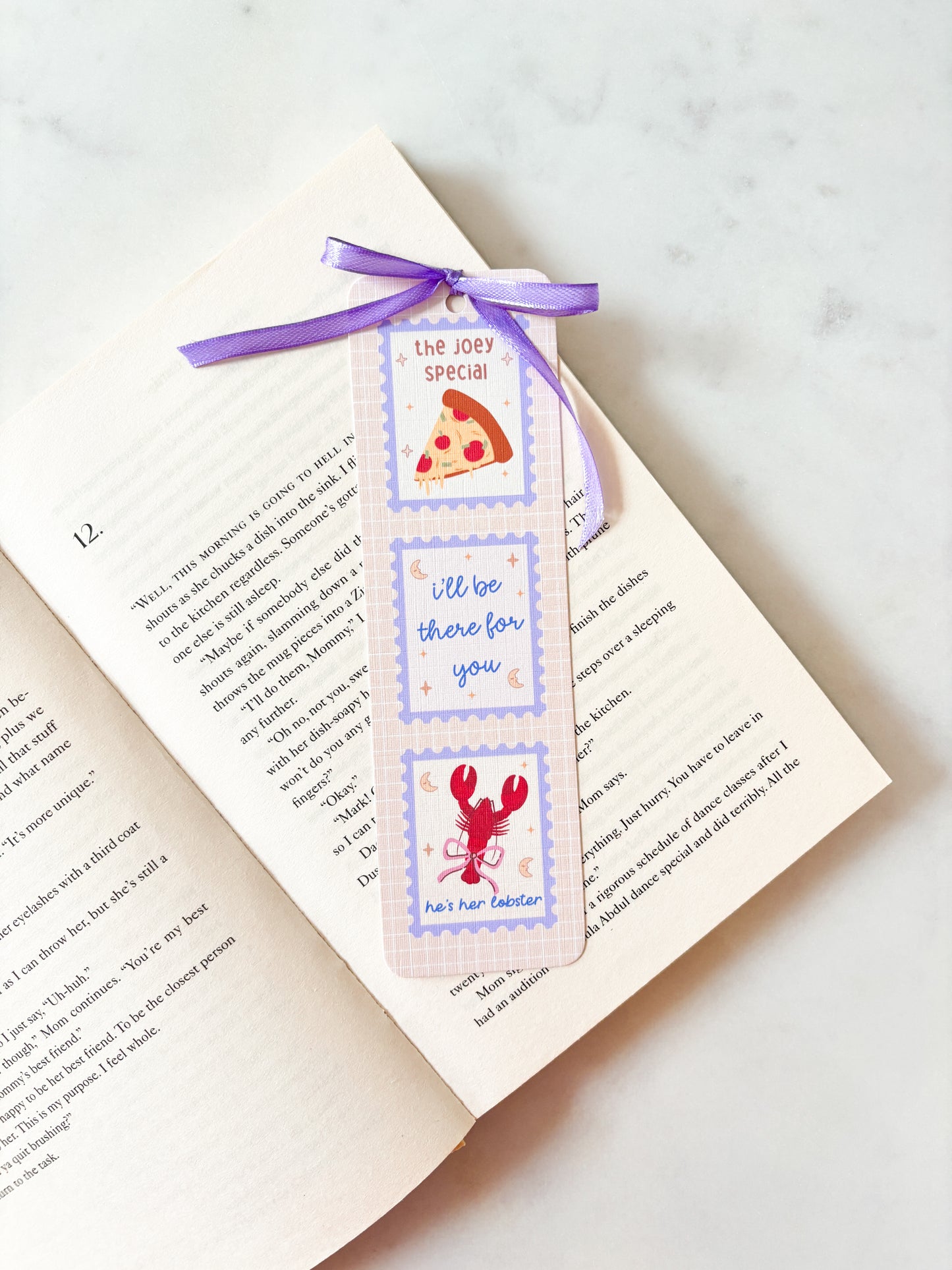 He's Her Lobster Stamps Bookmark