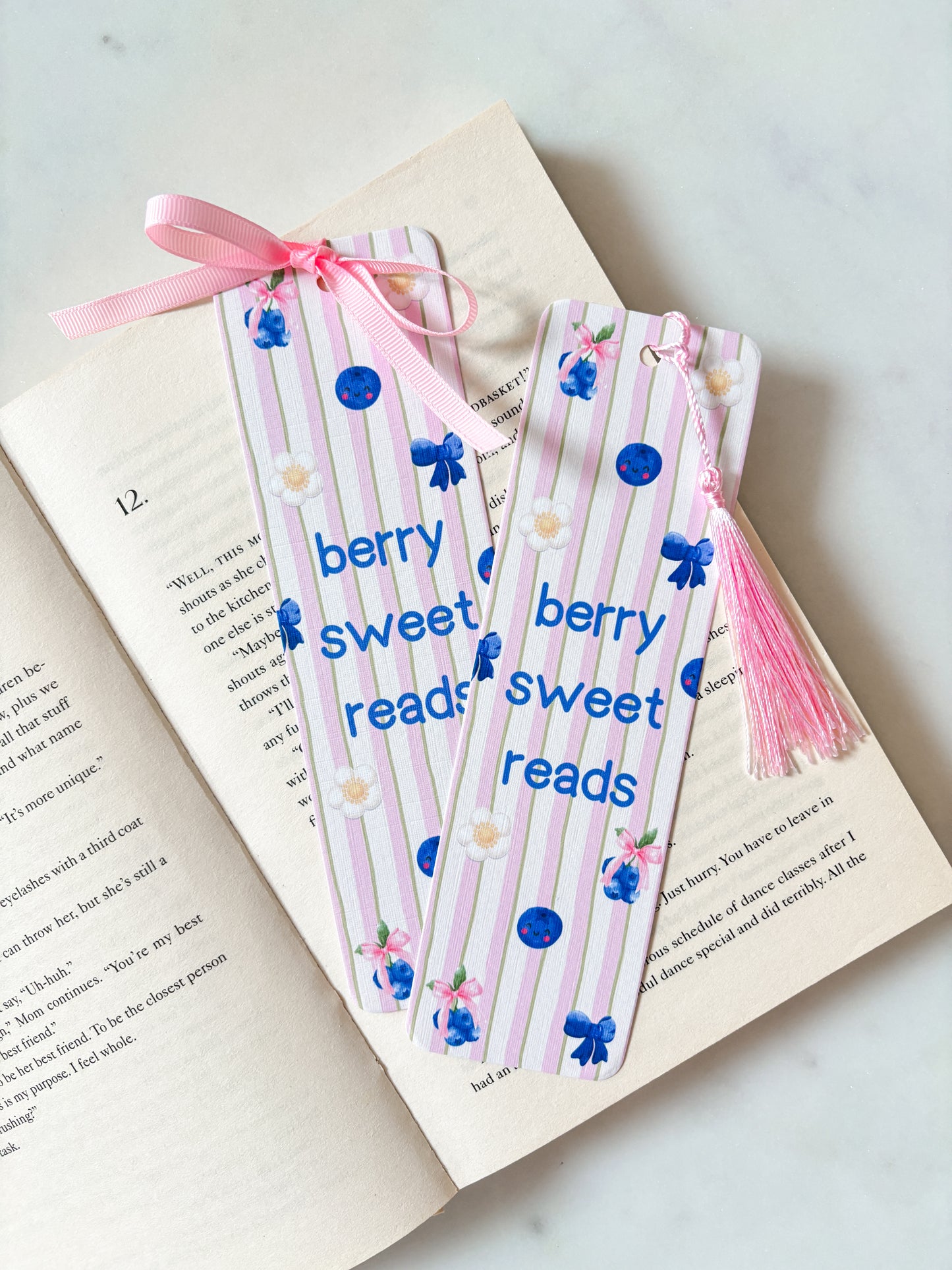 Berry Sweet Reads | Blueberry Bookmark