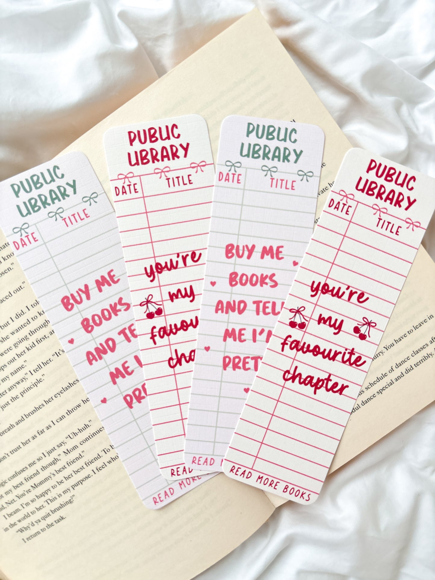 Vintage Library Card Bookmark | Favourite Chapter