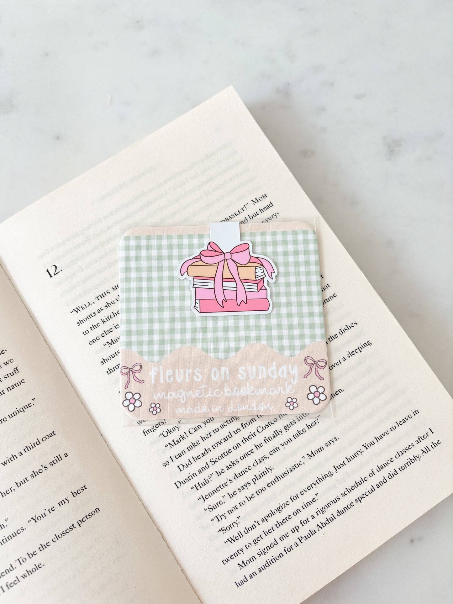 Coquette Book Stack Magnetic Bookmark