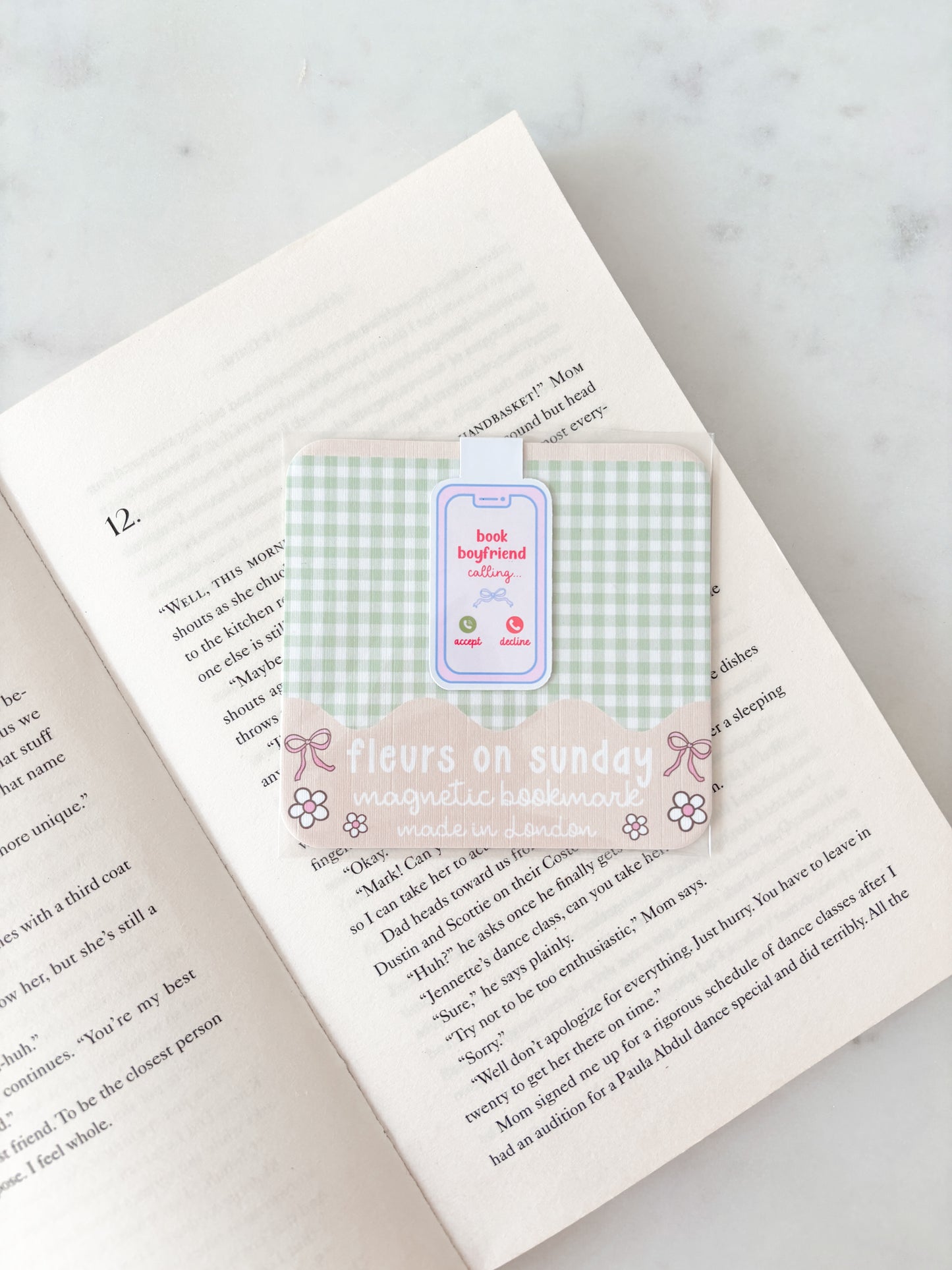 Book Boyfriend Calling Magnetic Bookmark