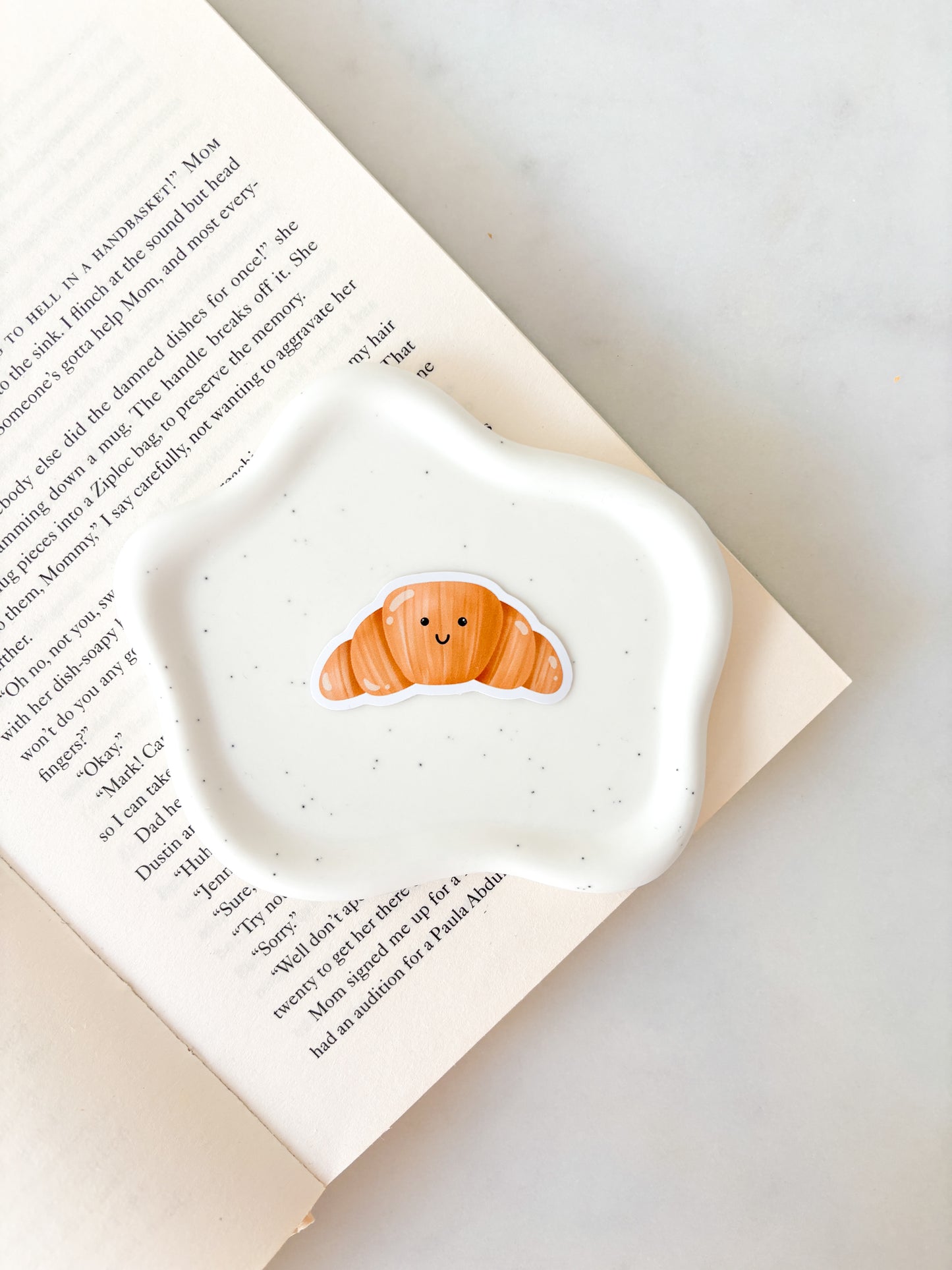 Cute Croissant Pastry Sticker