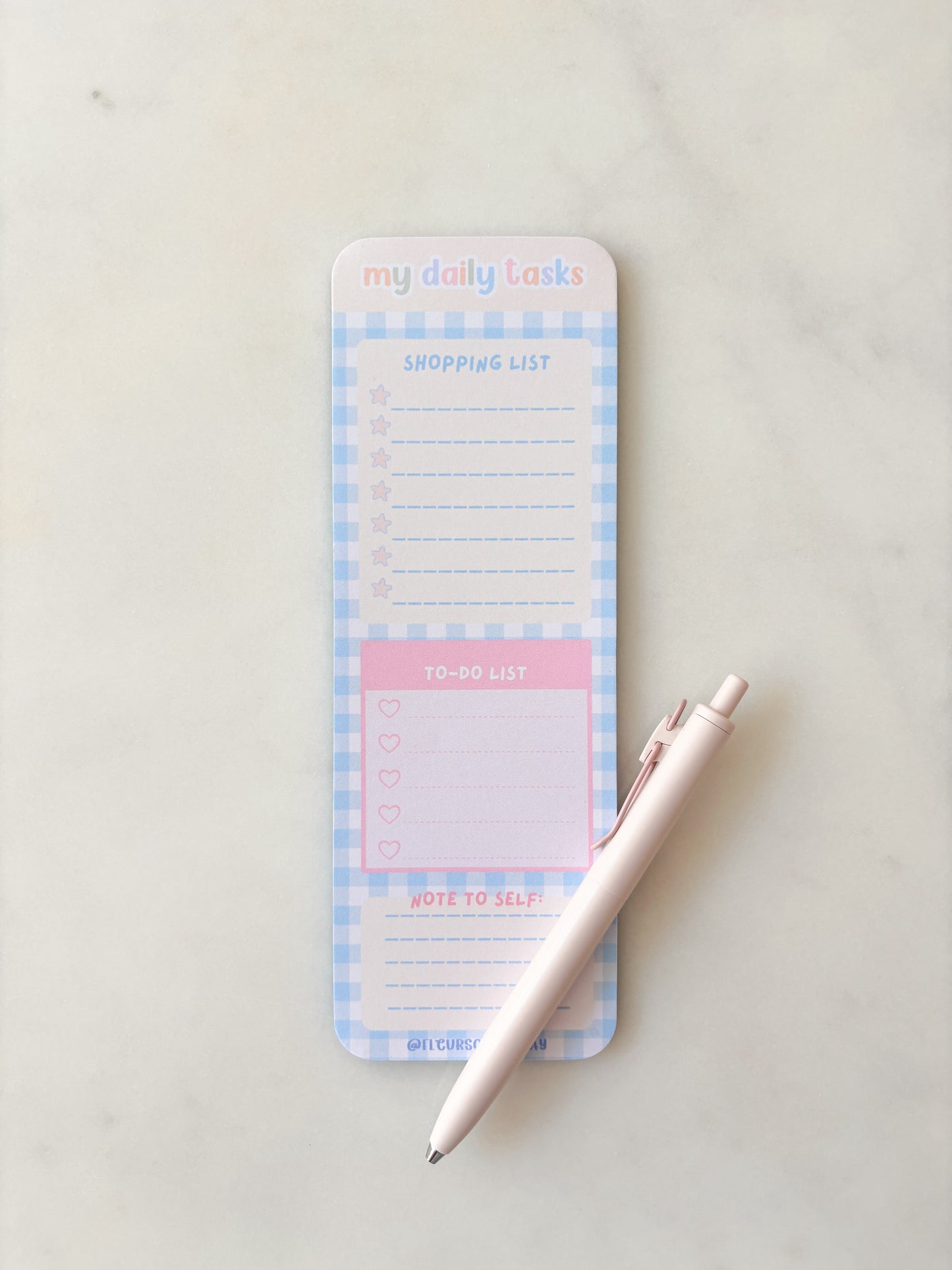 My Daily Tasks Notepad | Pastel To-Do List Notepad