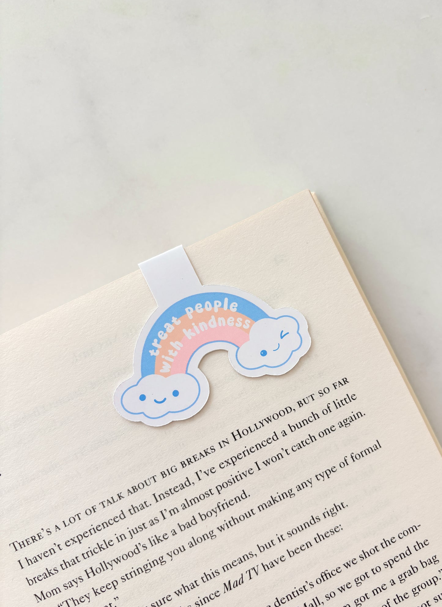 Treat People With Kindness Magnetic Bookmark