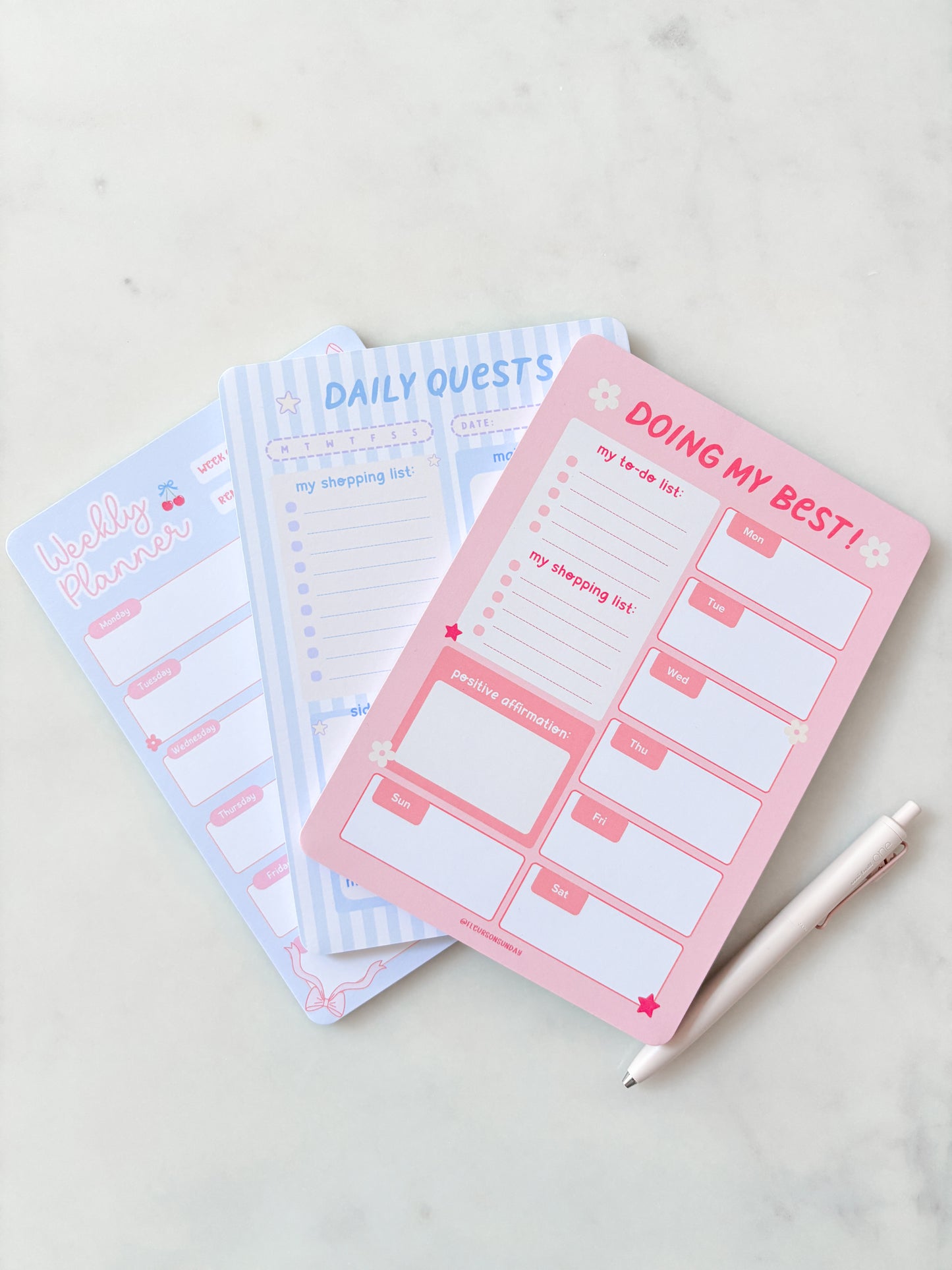 Doing My Best Weekly Planner Notepad | Weekly Schedule A5 Notepad