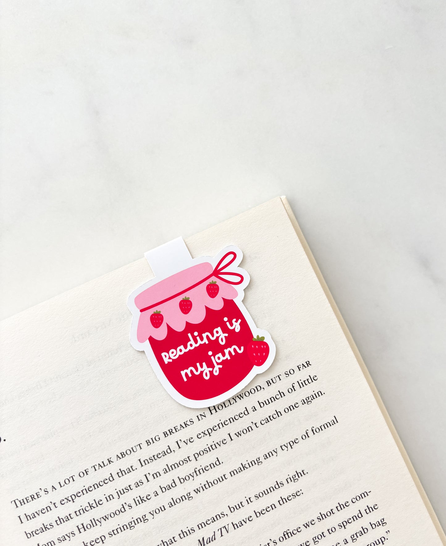Reading Is My Jam Magnetic Bookmark