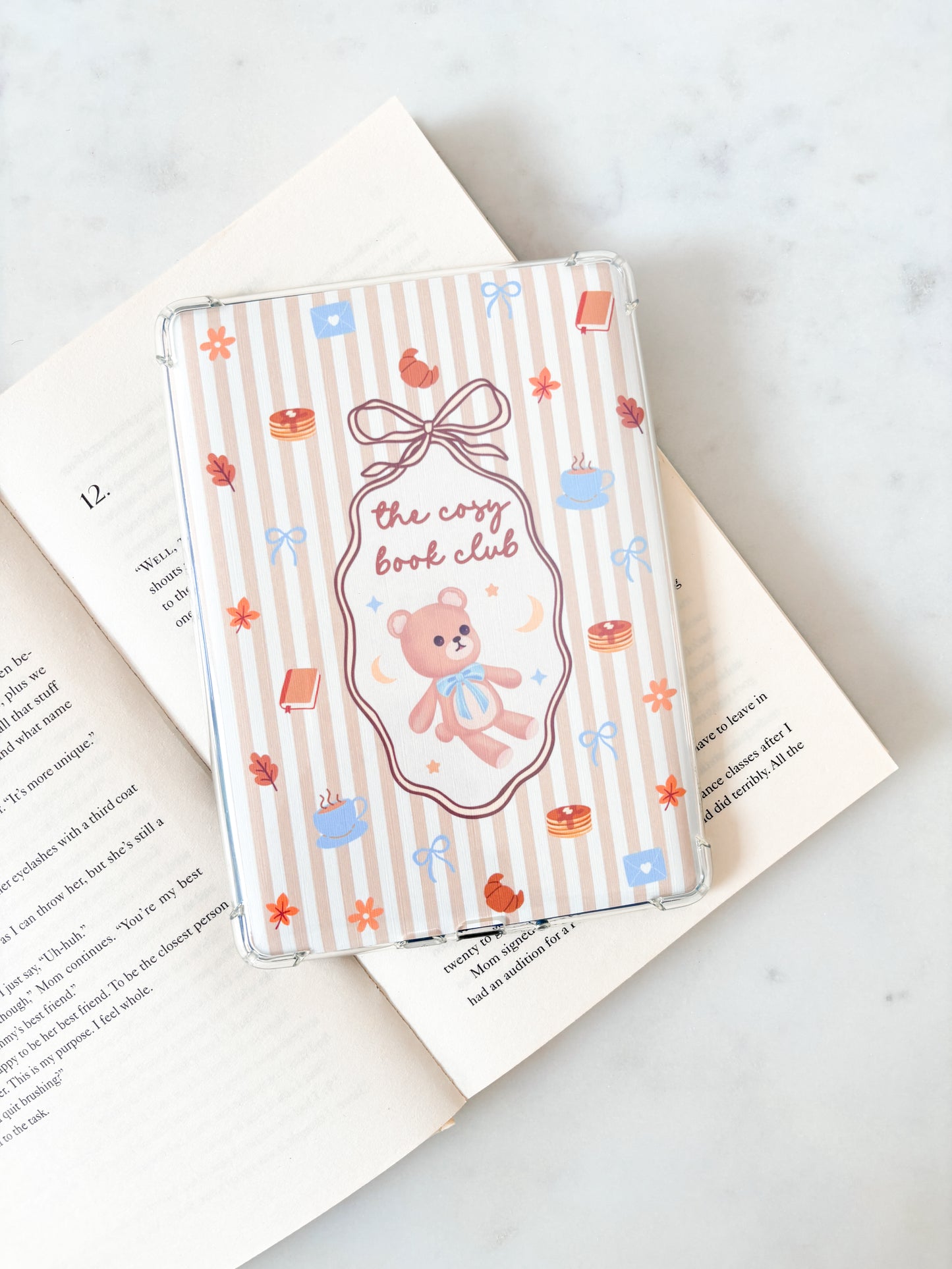 Cosy Club Teddy Bear Coquette Bow Kindle Insert
