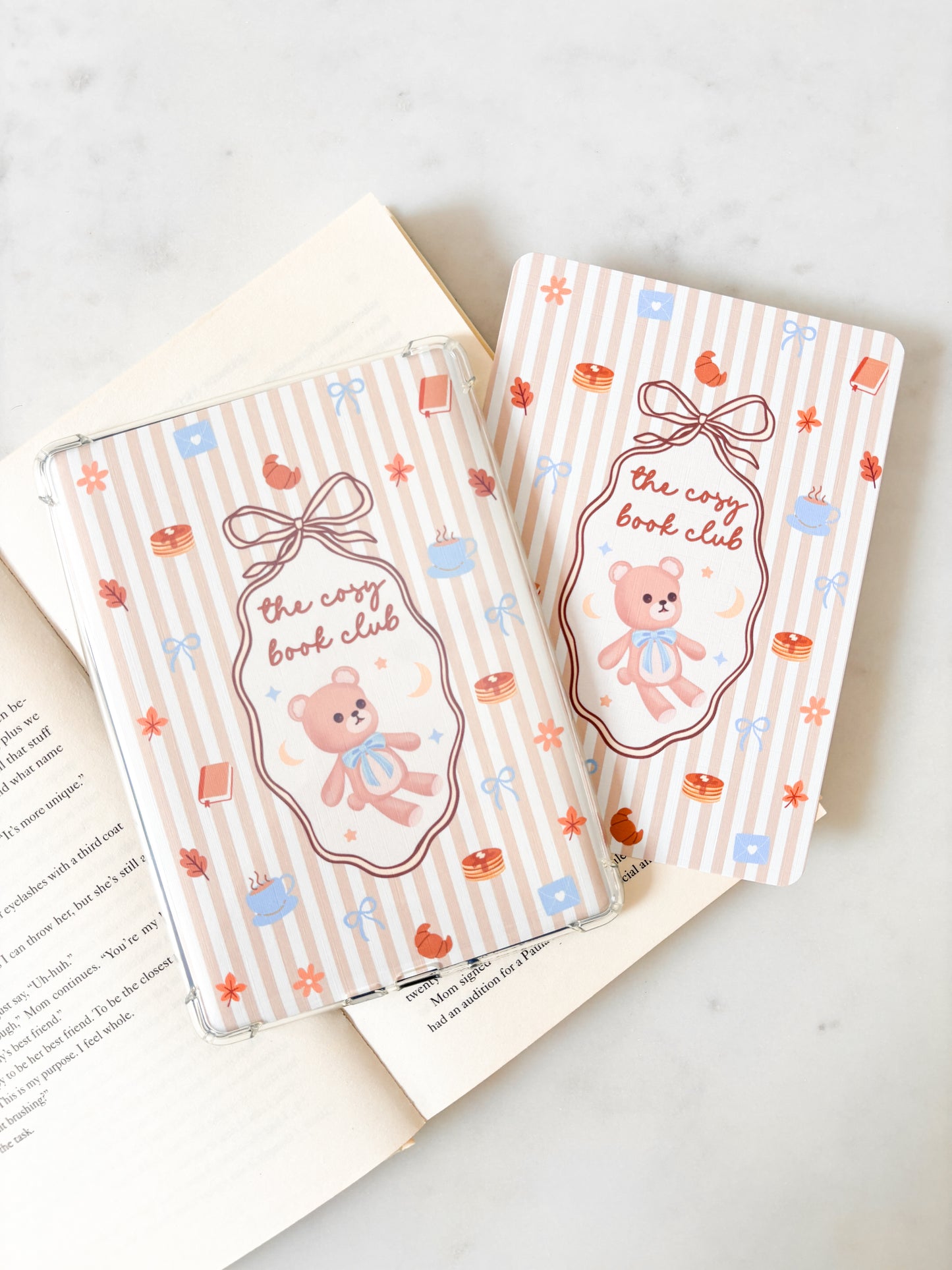 Cosy Club Teddy Bear Coquette Bow Kindle Insert