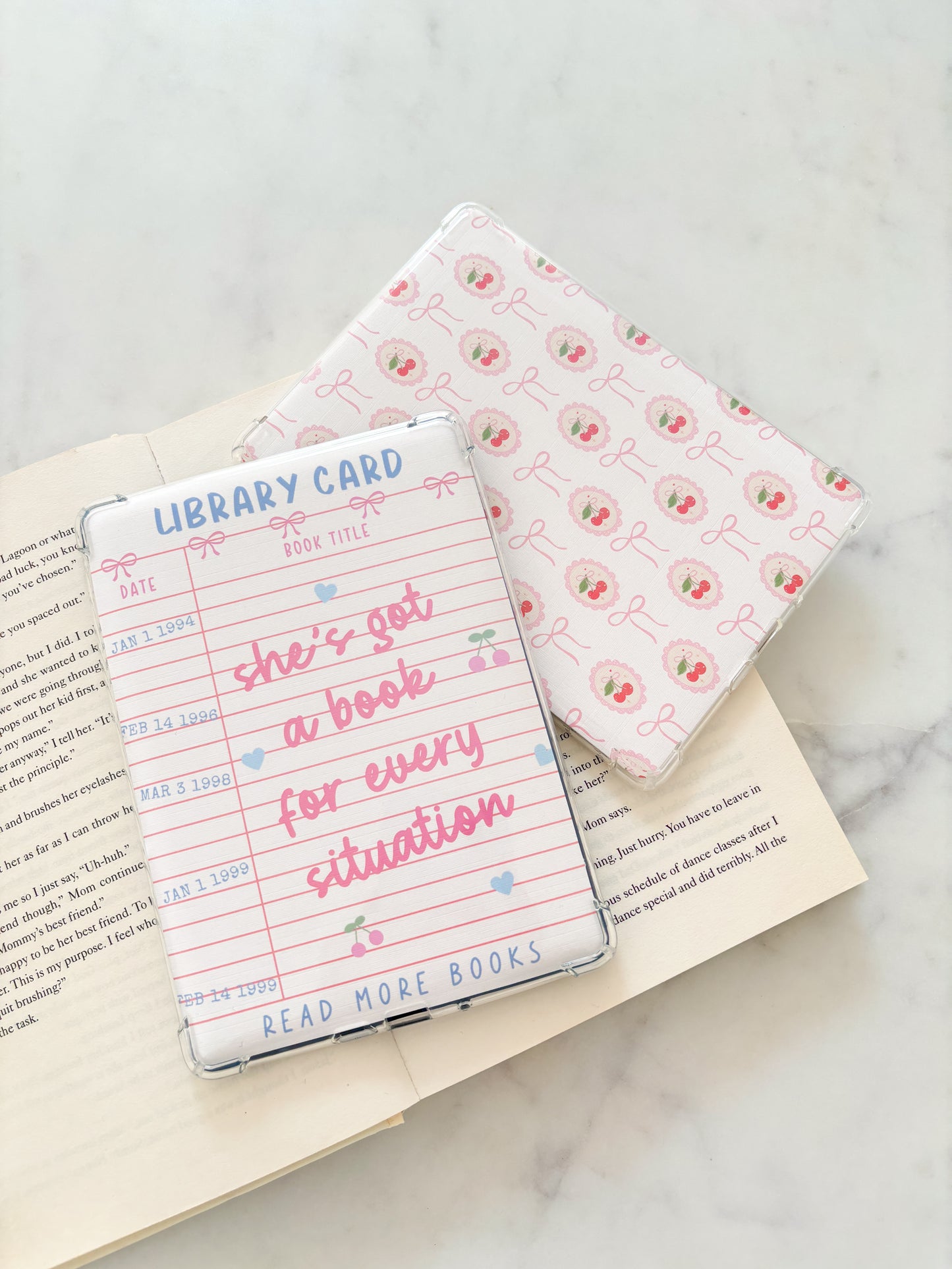 She's Got A Book For Every Situation Library Card Kindle Insert