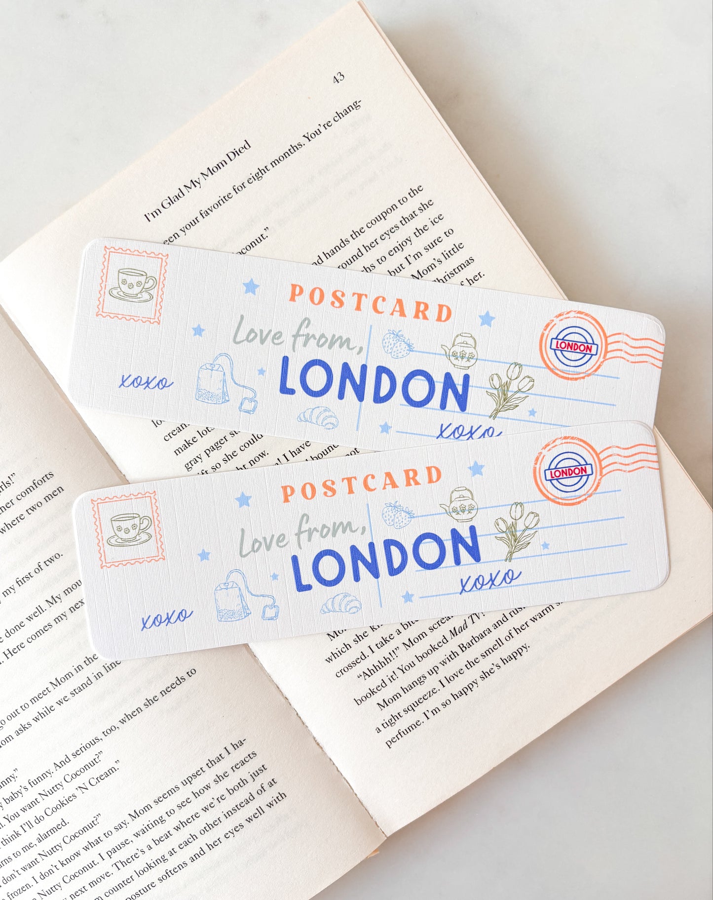 London Postcard Bookmark