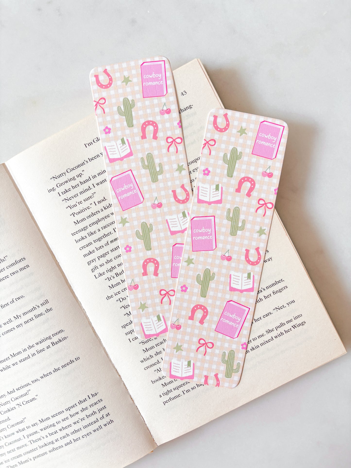 Cactus Cowboy Romance Bookmark