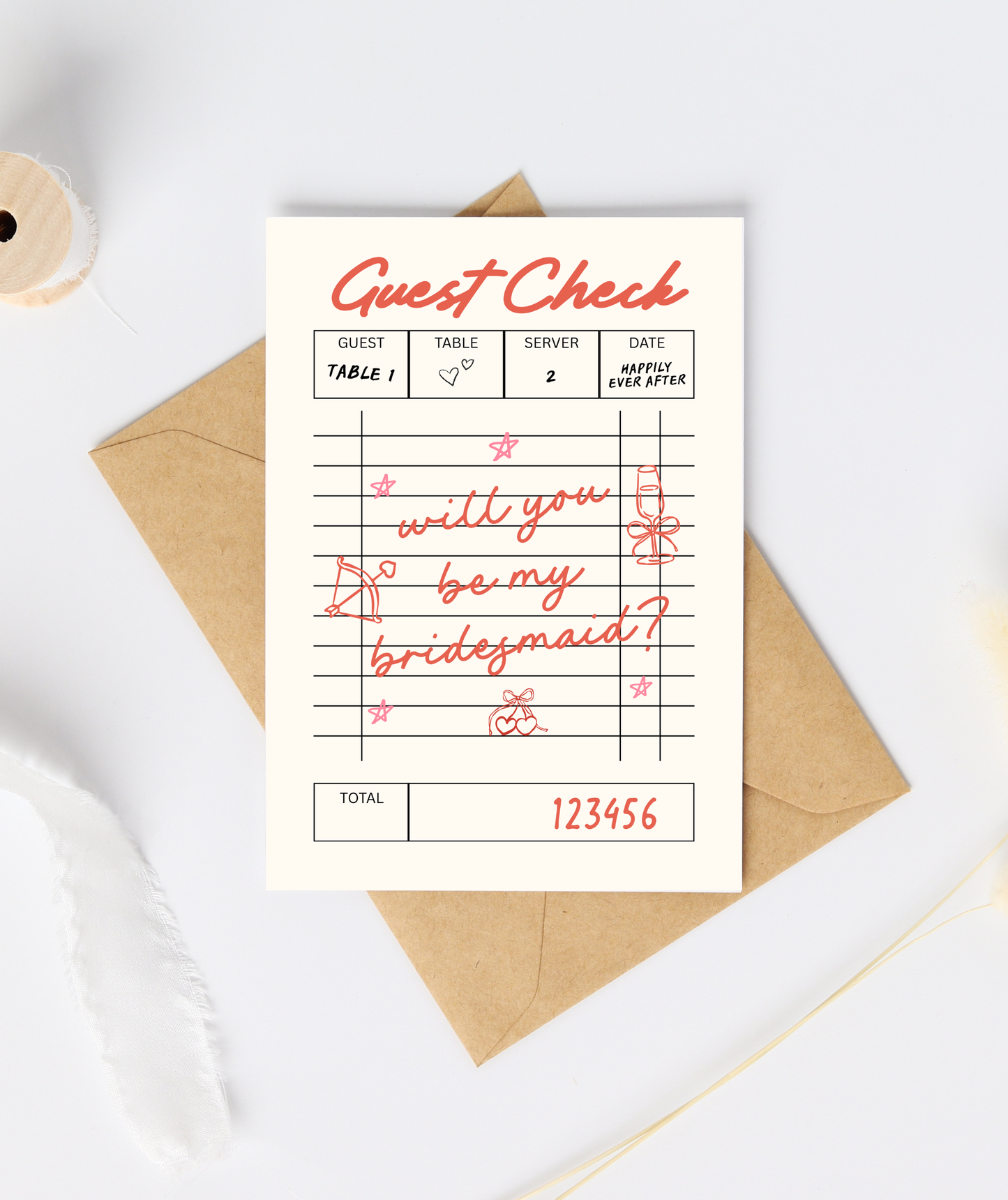 Will You Be My Bridesmaid Card