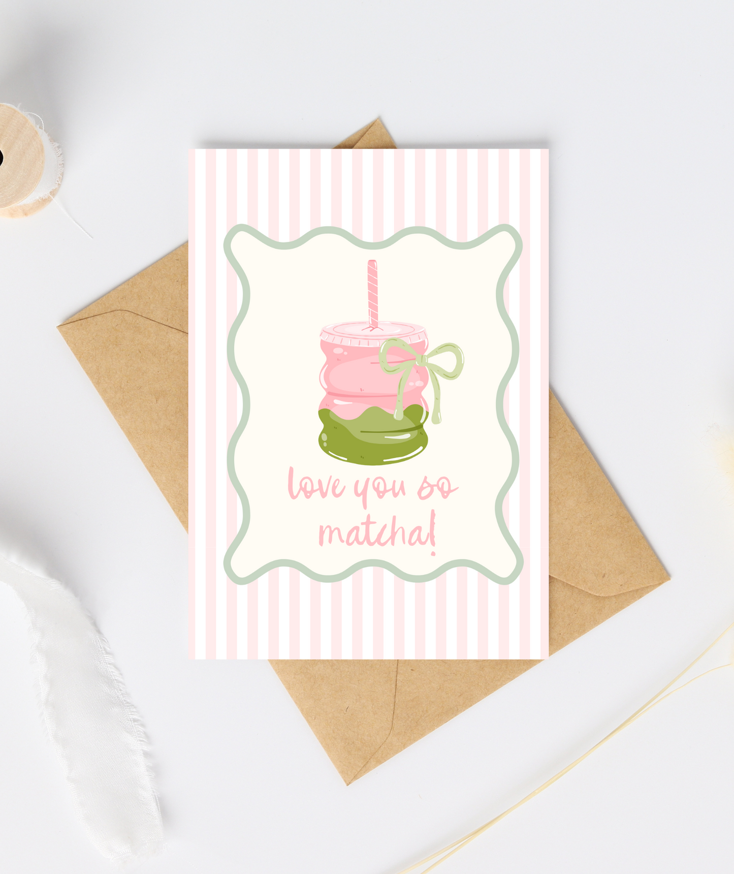 Love You So Matcha Greeting Card