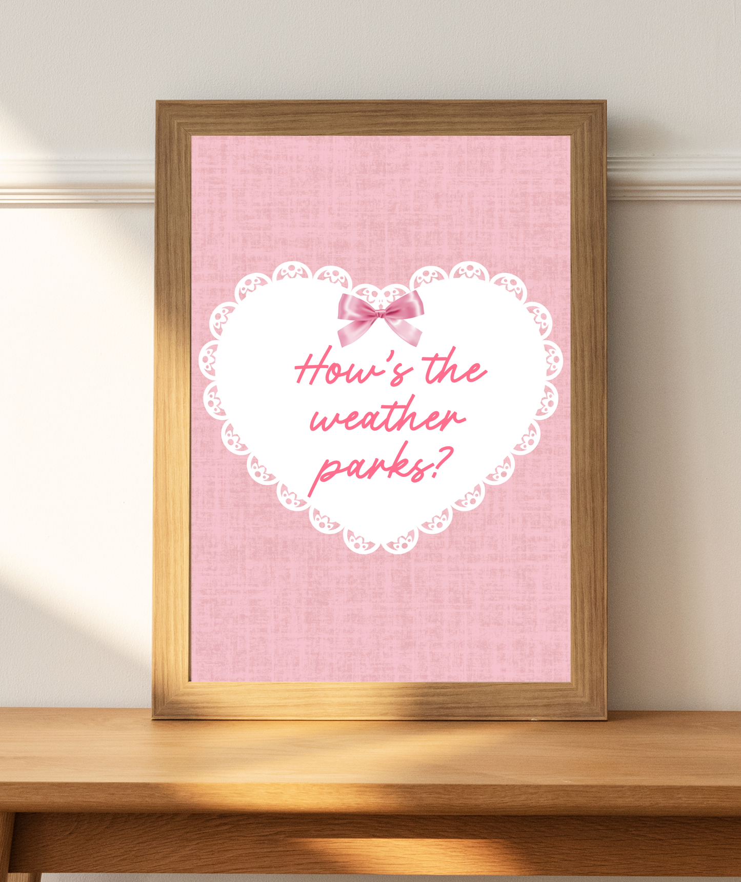 How's The Weather Parks Art Print | Magnolia Parks Print
