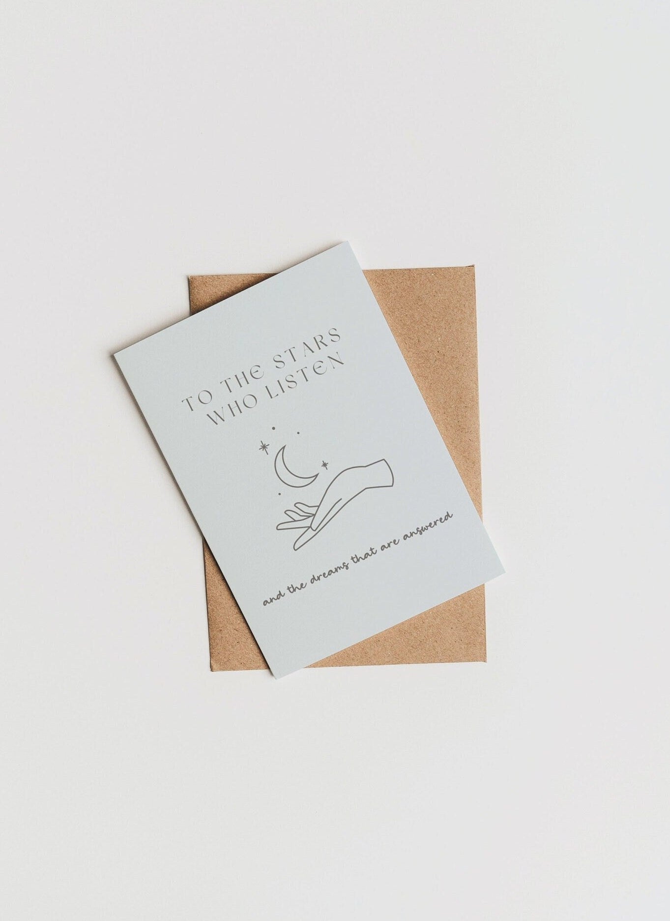 To The Stars Who Listen Card | ACOTAR inspired Blank Card