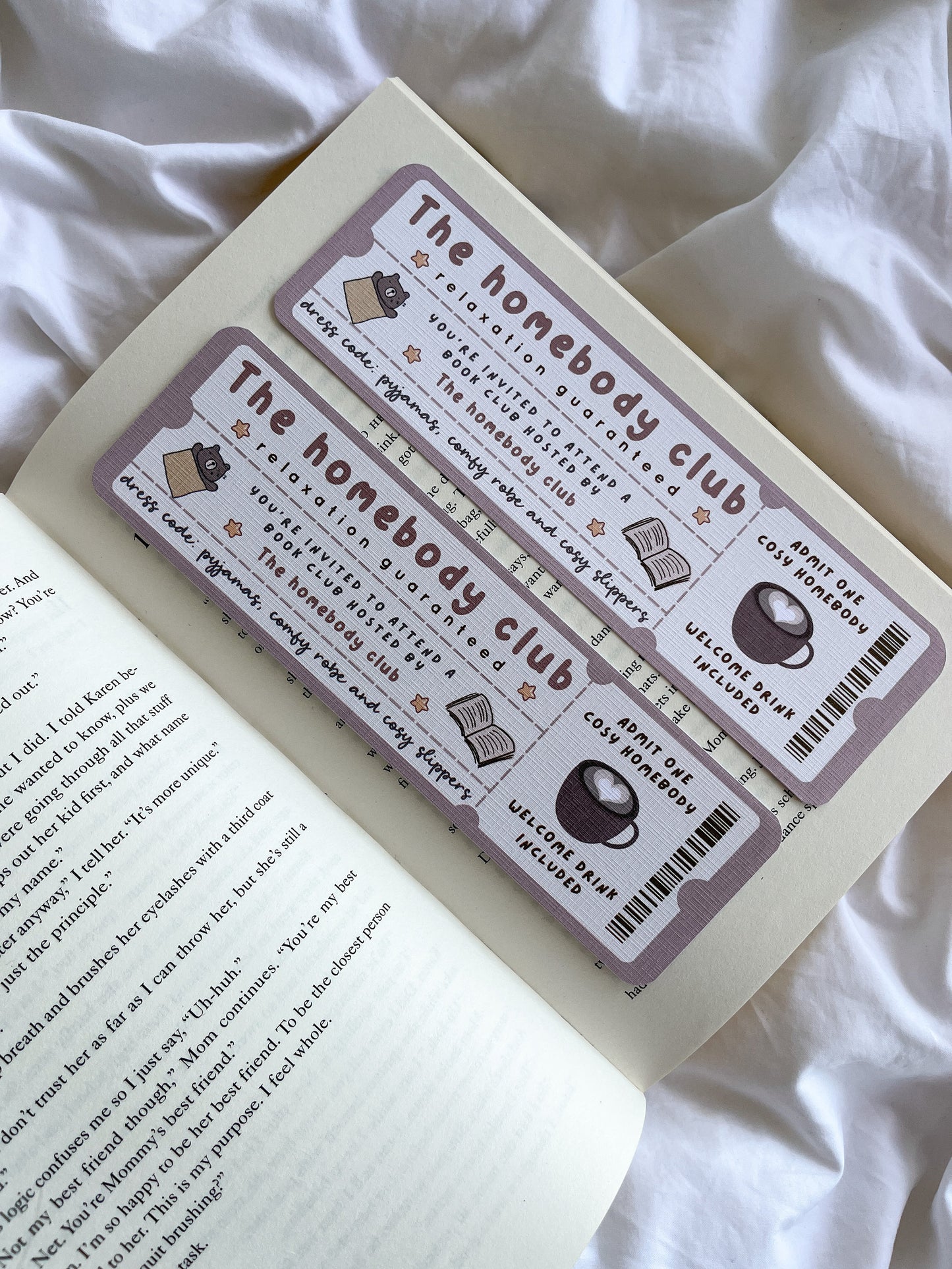 The Homebody Book Club Bookmark