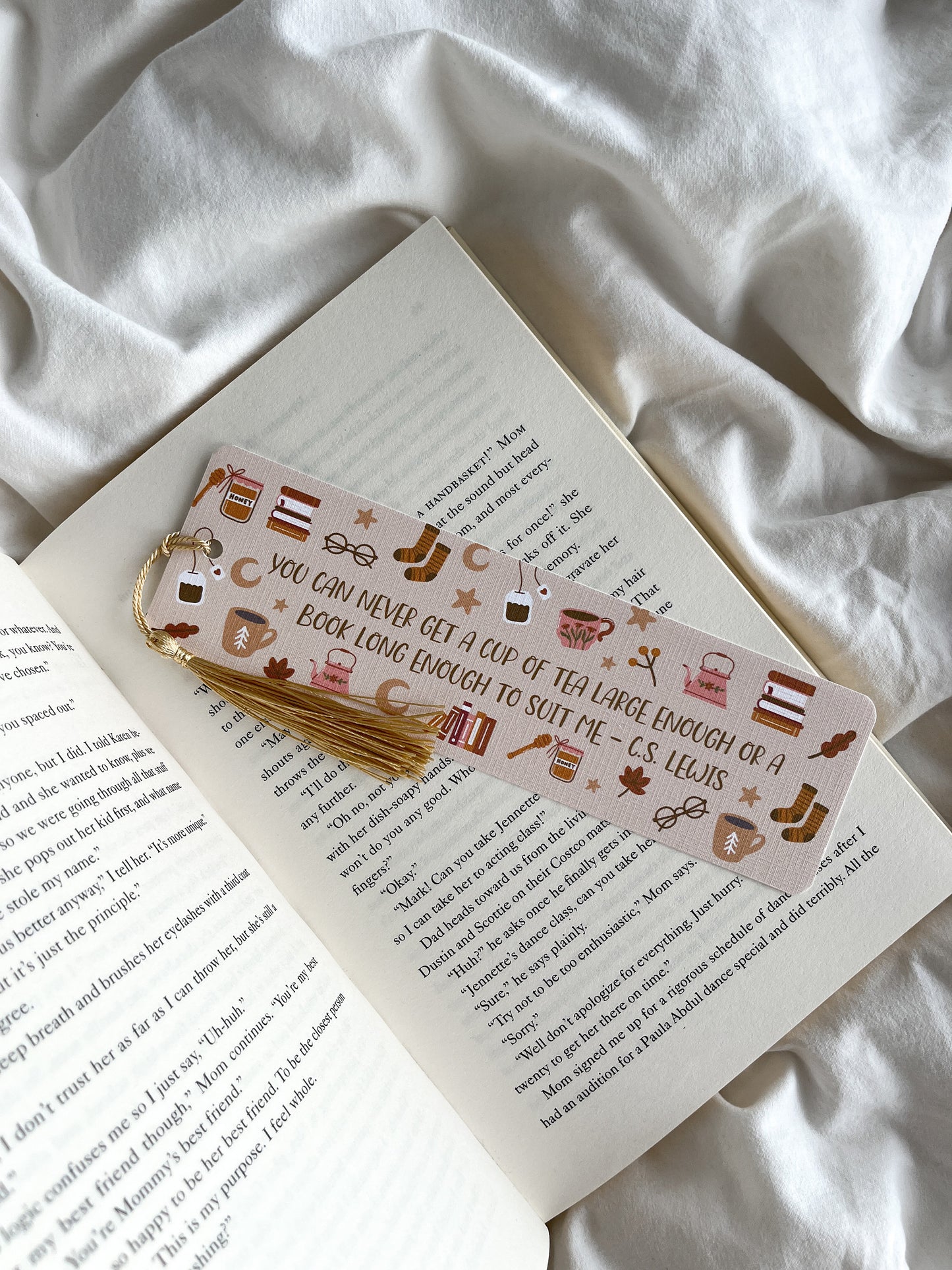 Tea Lover Bookmark | Big Books and Big Cups Of Tea
