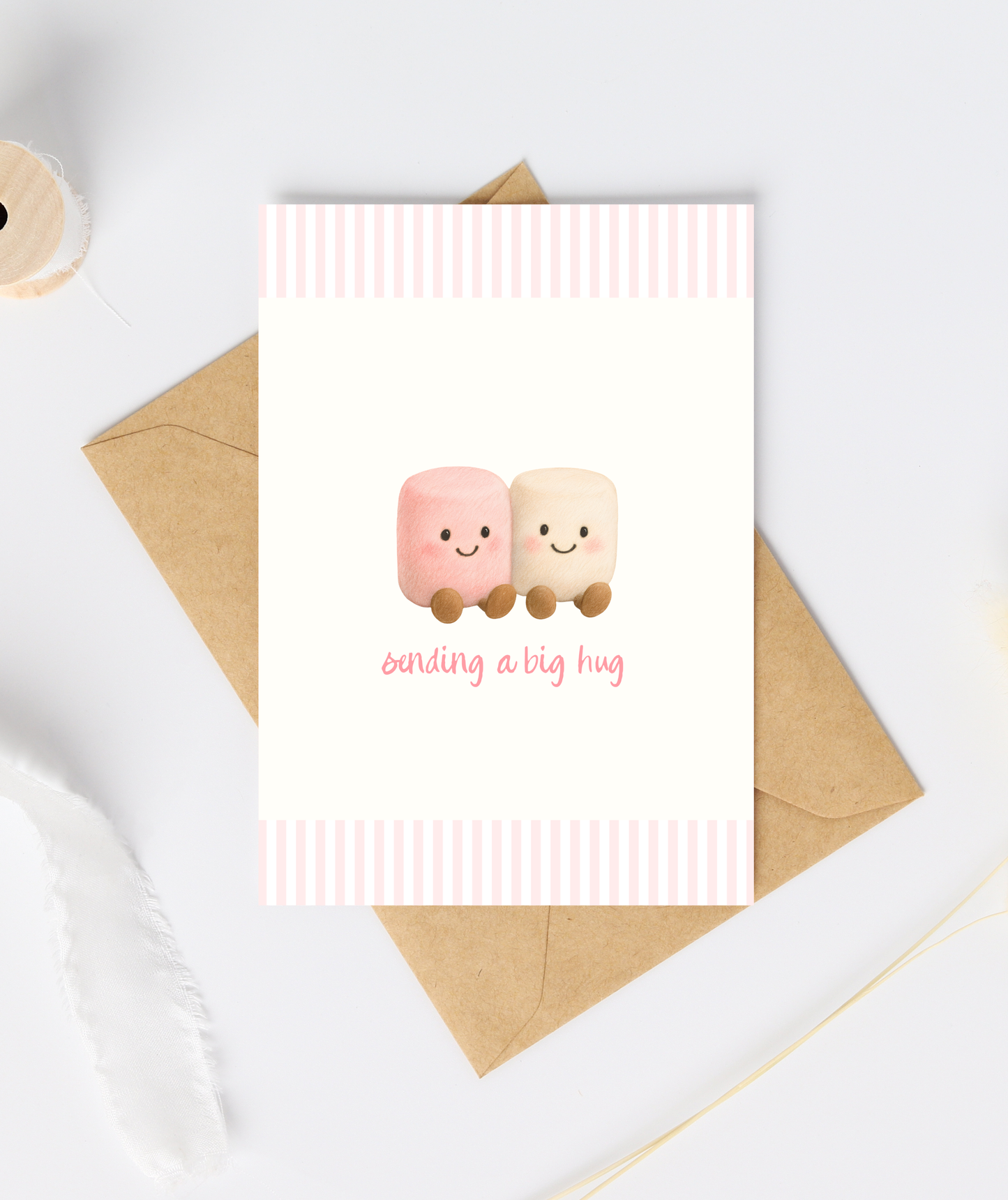 Marshmallow Plushie Greeting Card